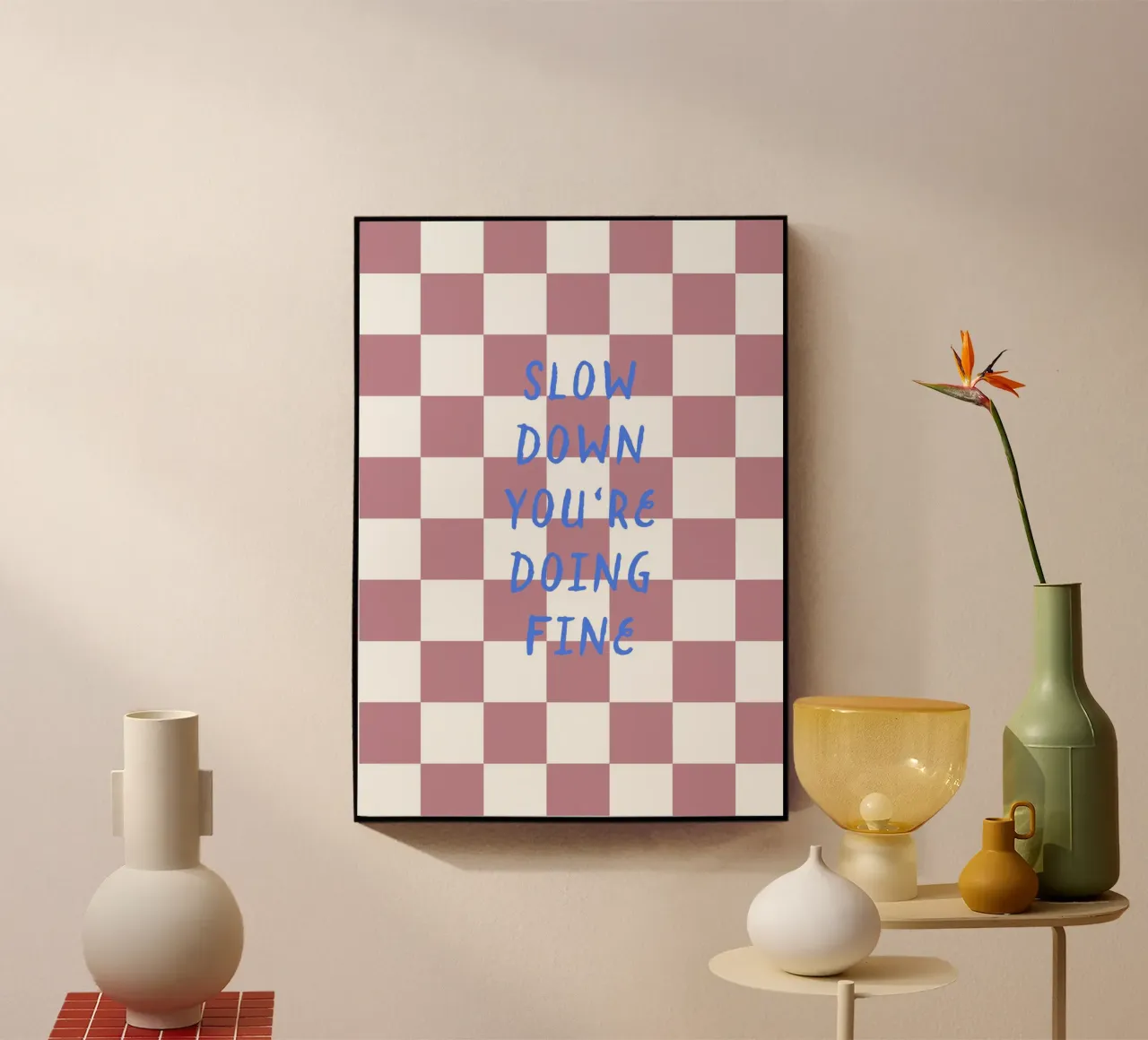 Slow down plexiglass da Poster Print Studio