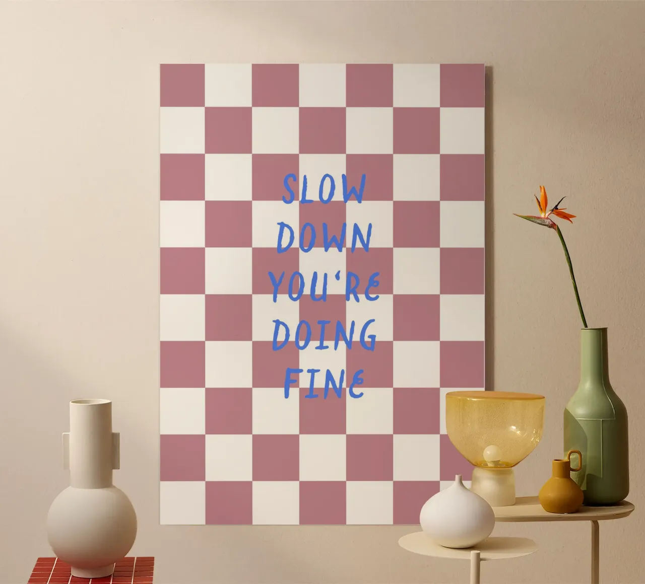 Slow down plexiglas de Poster Print Studio