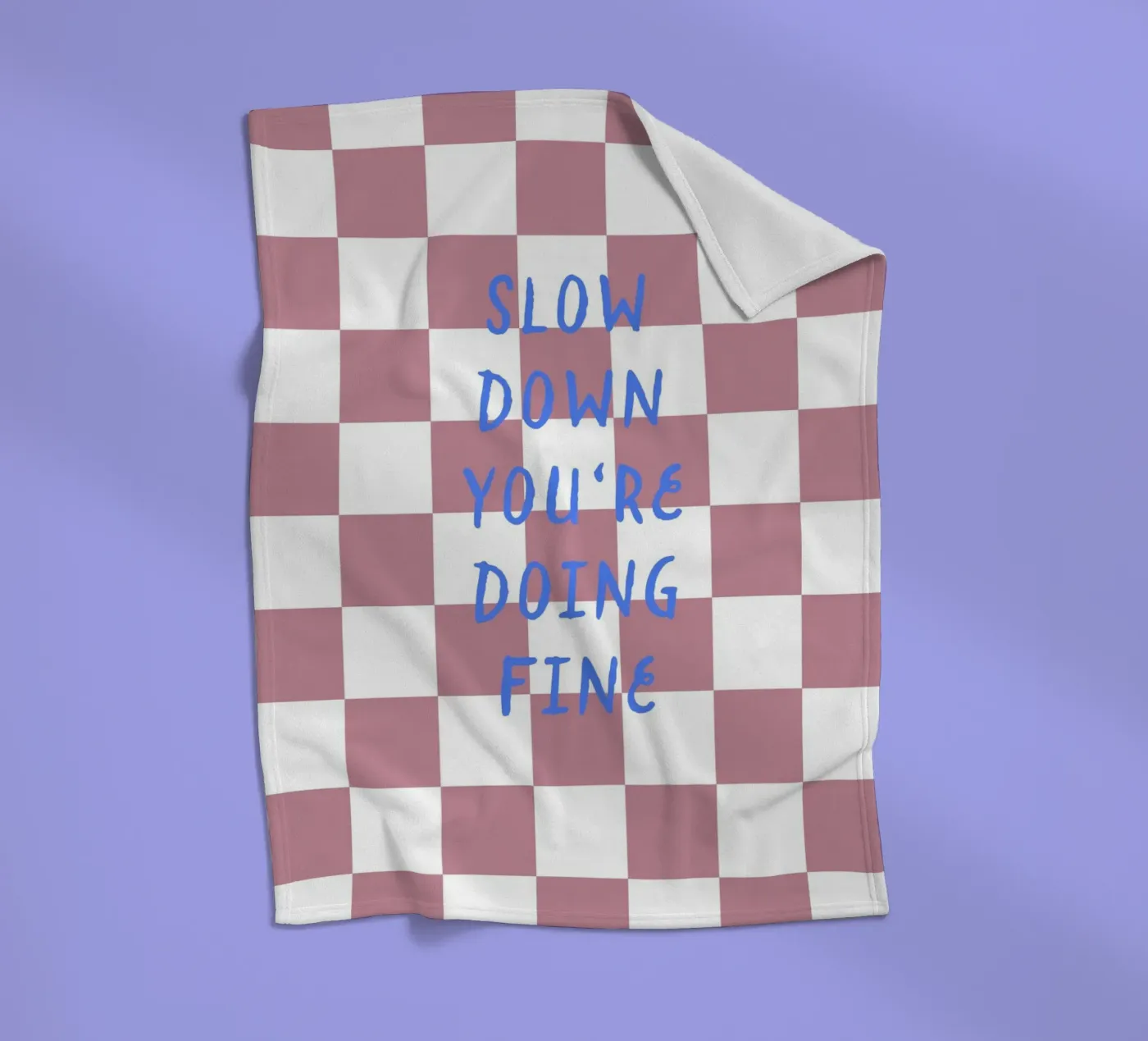 Slow down fleece blanket by Poster Print Studio