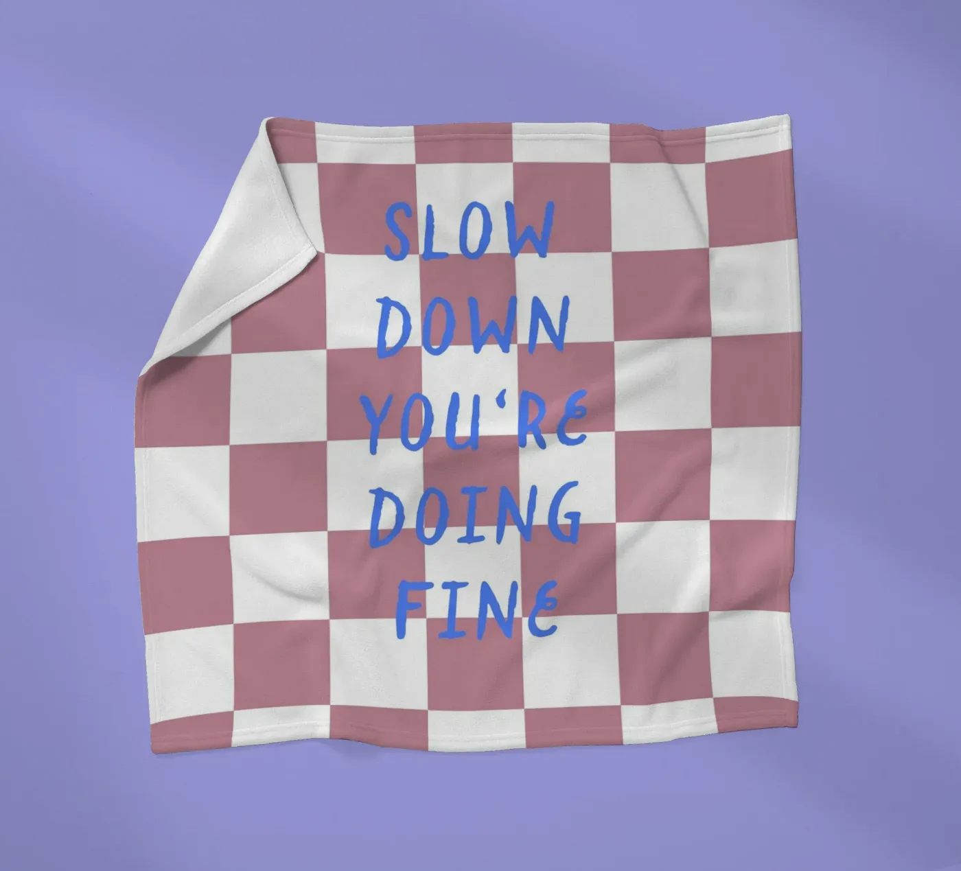 Slow down fleece blanket by Poster Print Studio