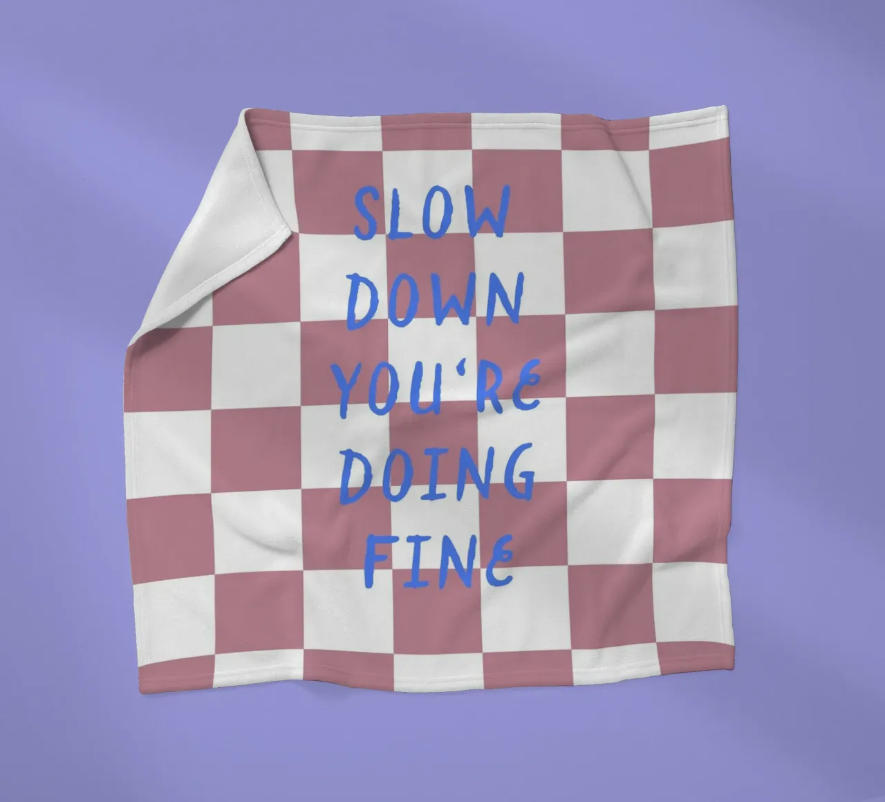 Slow down Fleecedecke von Poster Print Studio