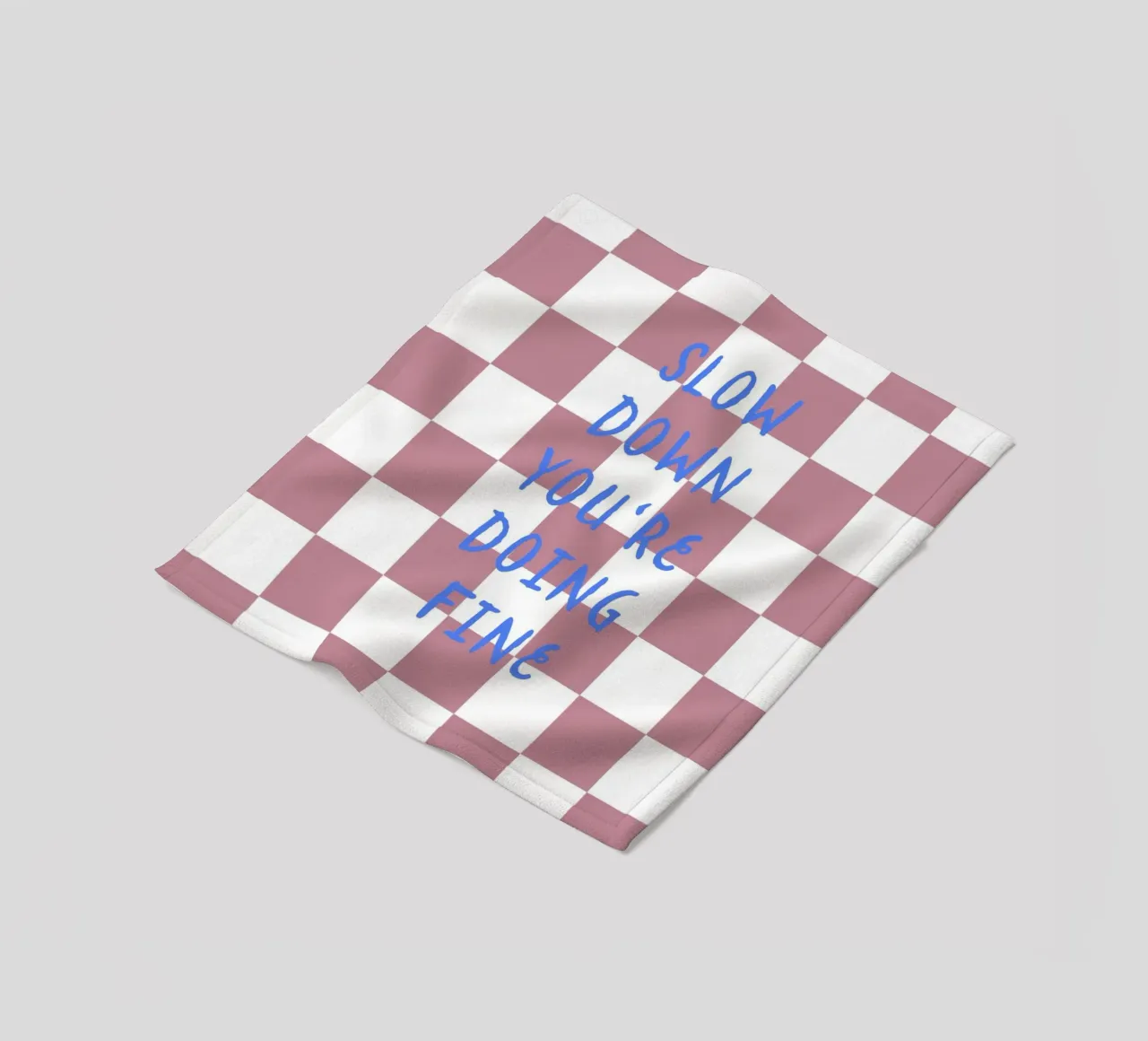 Slow down Fleecedecke von Poster Print Studio