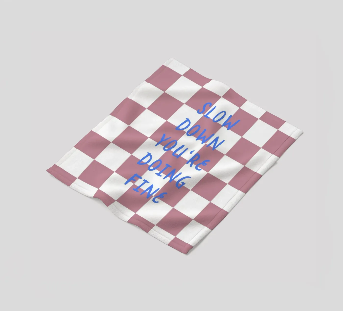 Slow down fleece blanket by Poster Print Studio