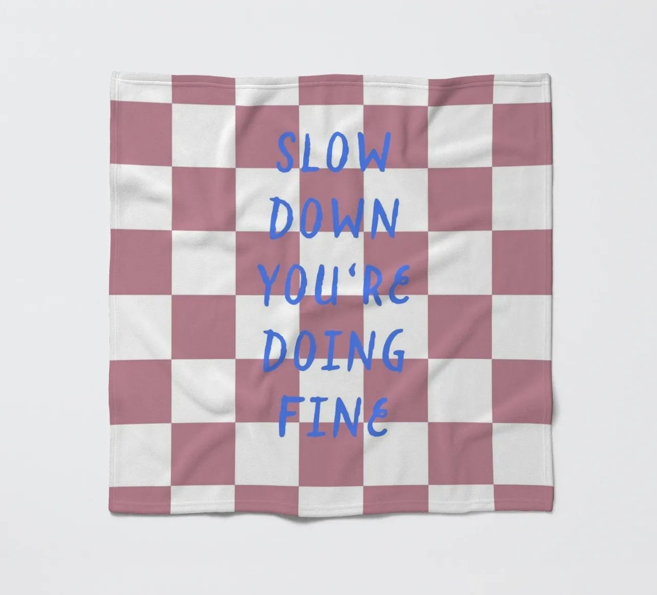 Slow down Fleecedecke von Poster Print Studio