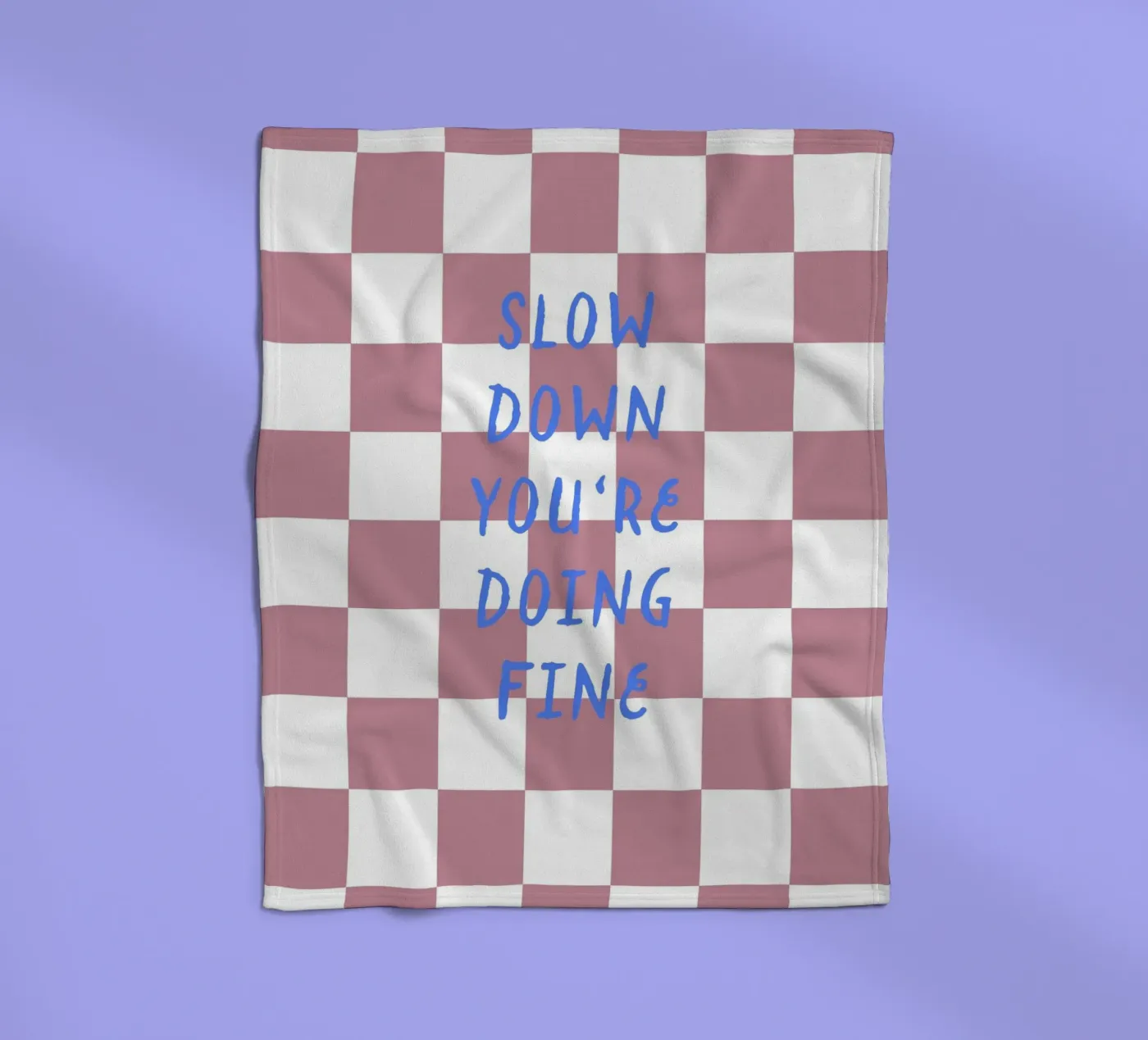 Slow down fleece blanket by Poster Print Studio