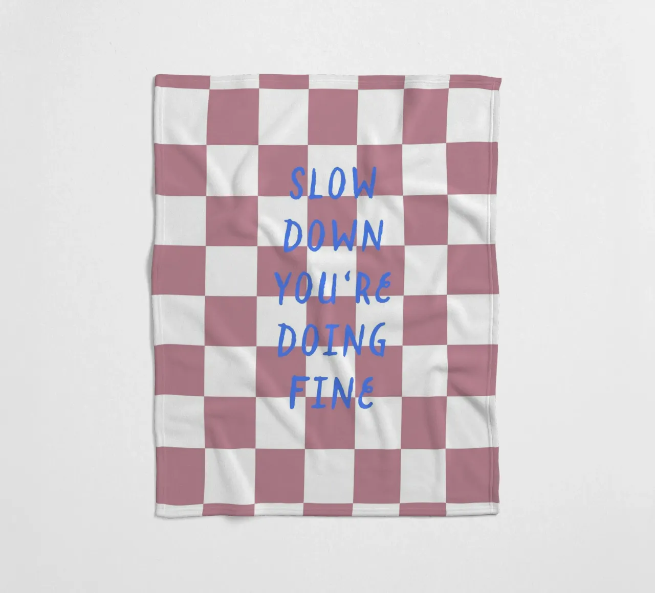 Slow down Fleecedecke von Poster Print Studio