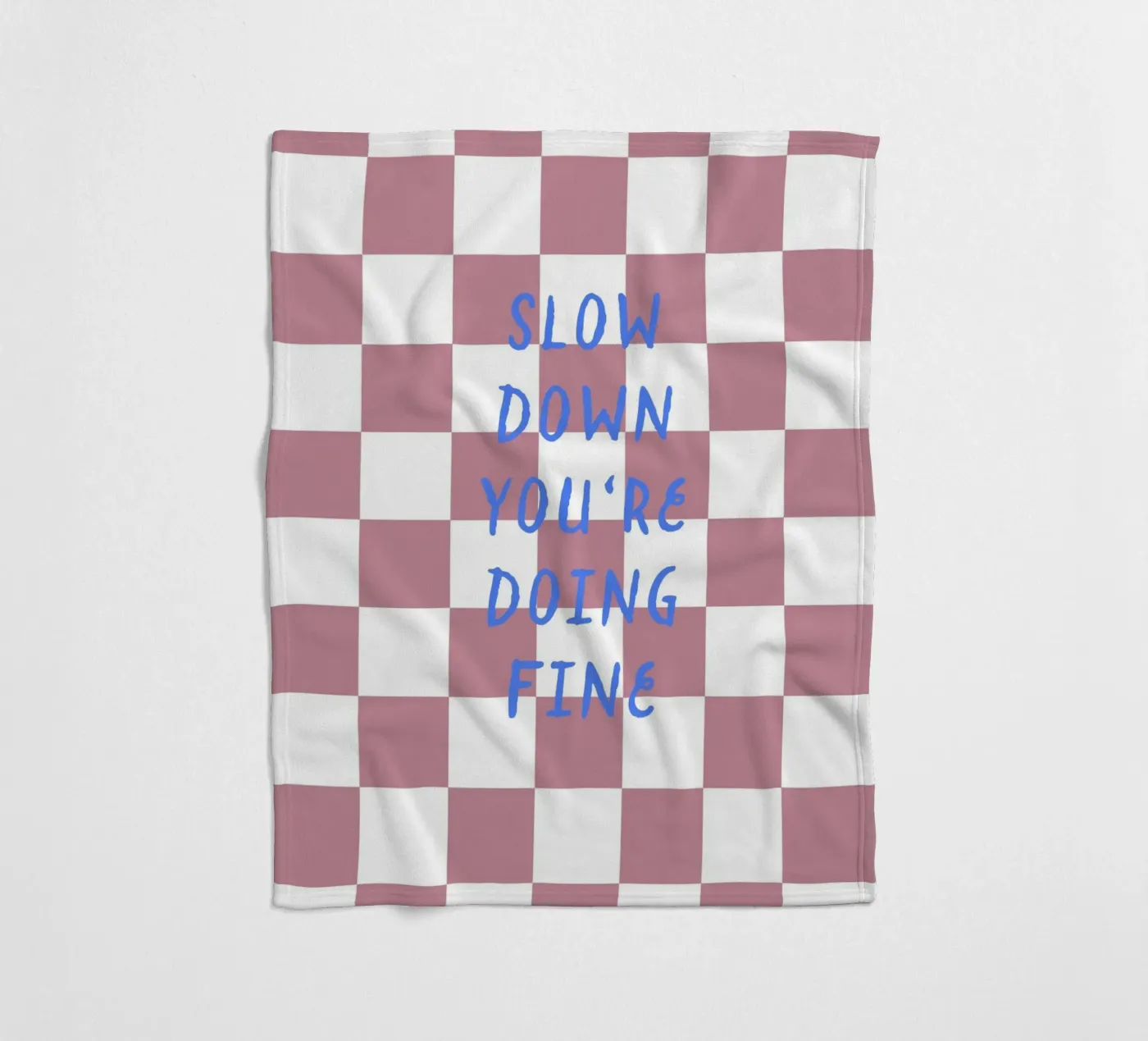 Slow down fleece blanket by Poster Print Studio