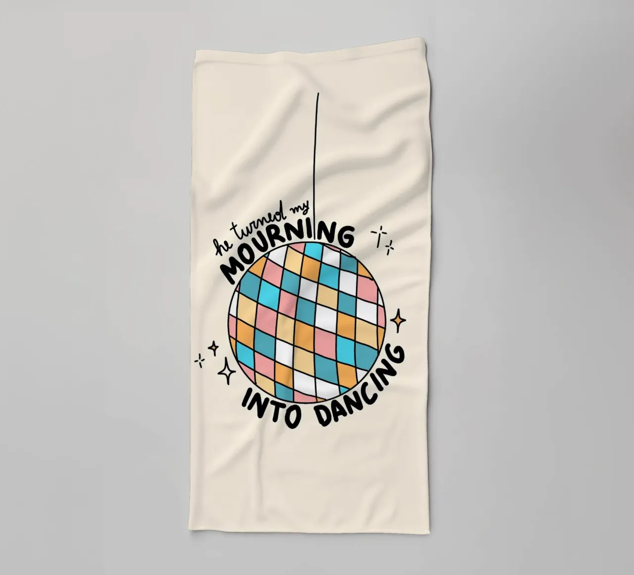 Mourning to Dancing, Christian Art Print towel by vintagepod