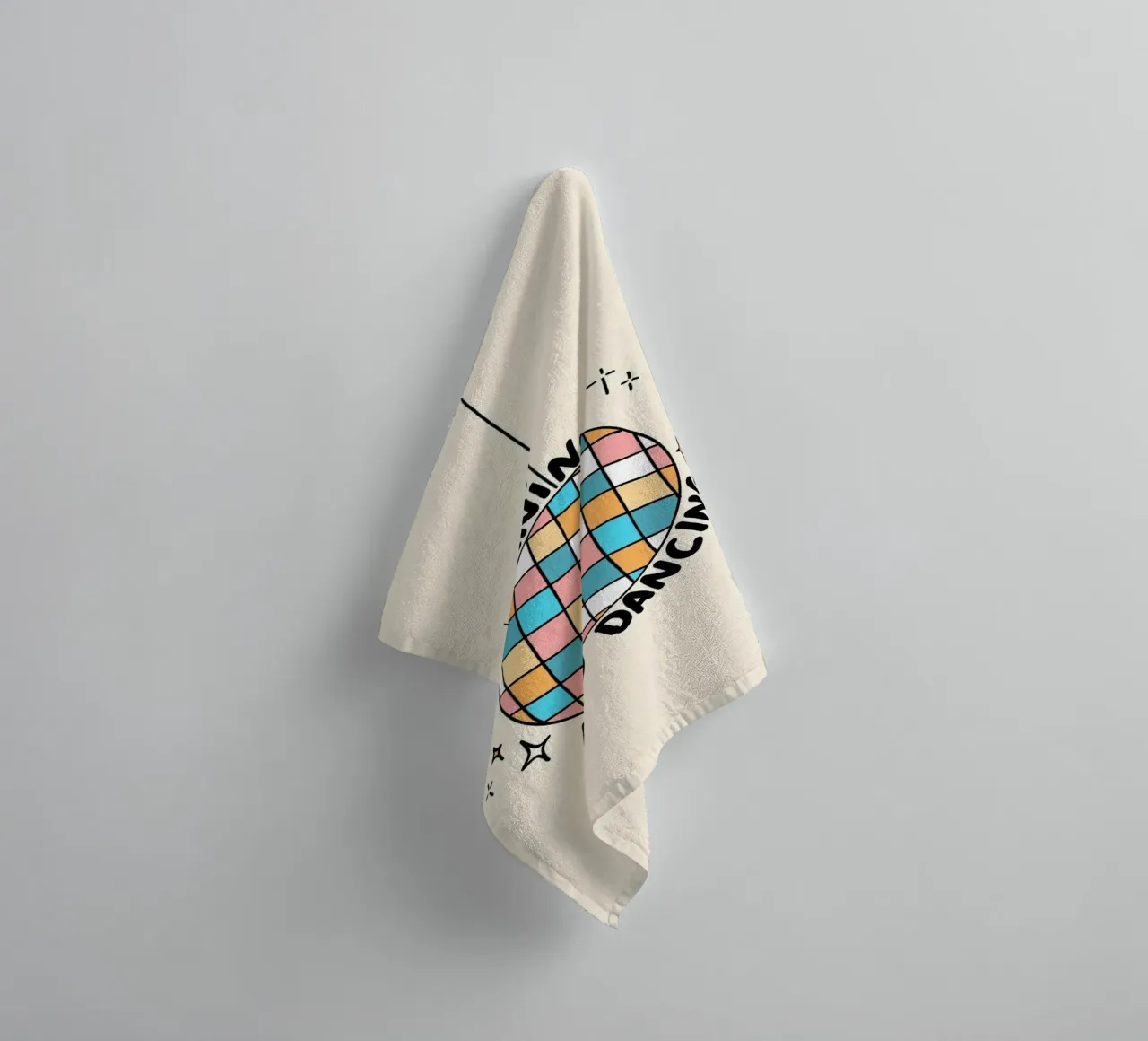 Mourning to Dancing, Christian Art Print towel by vintagepod