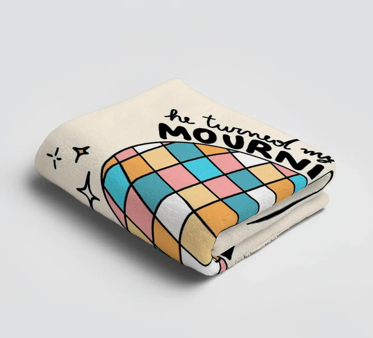 Mourning to Dancing, Christian Art Print towel by vintagepod
