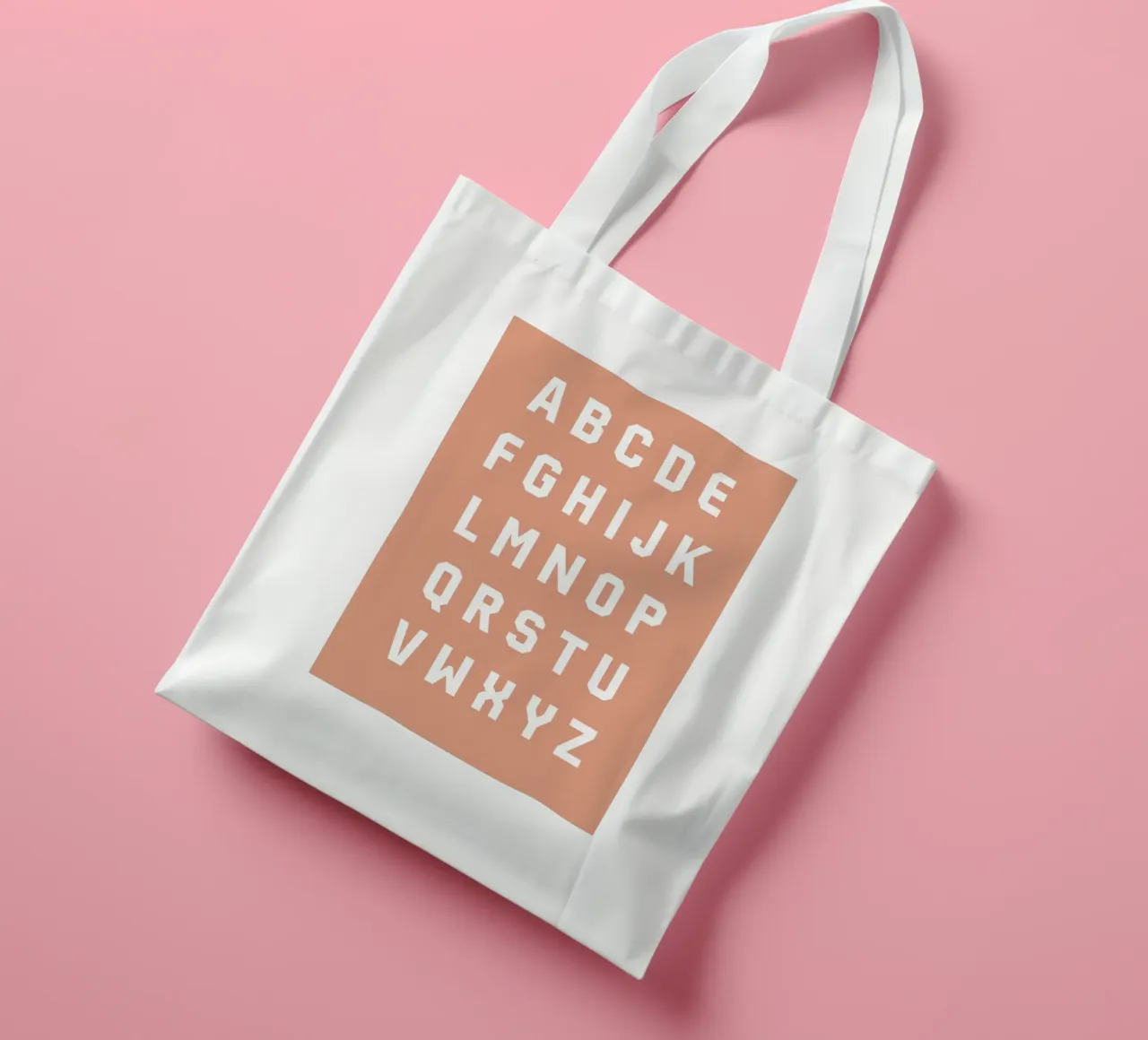 Typography Alphabet #6 borsa in juta da kathrinmay