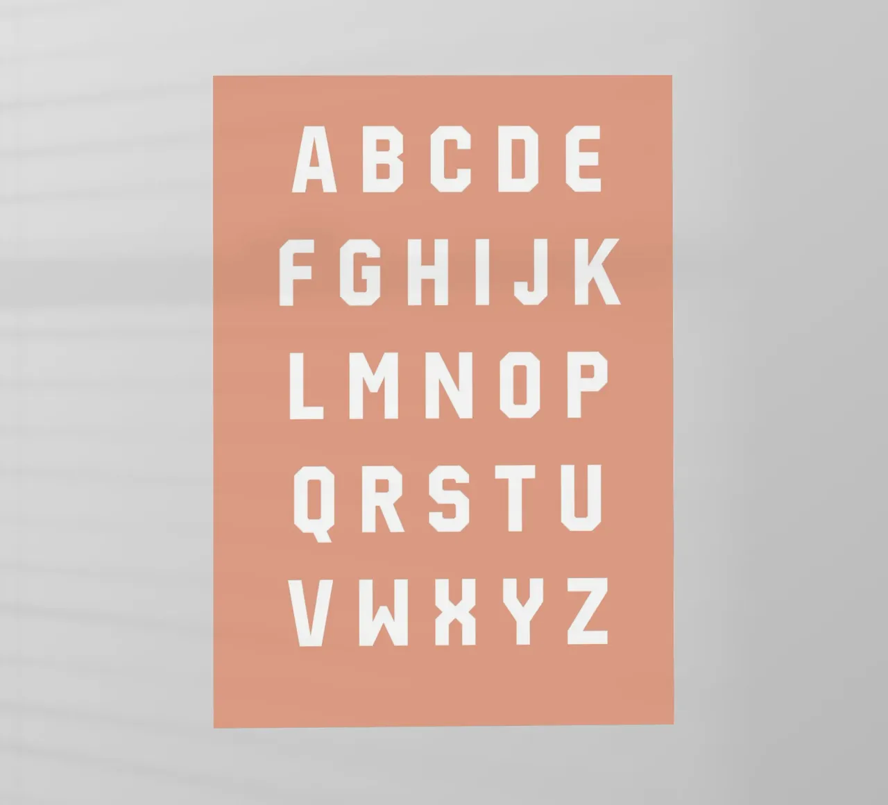 Typography Alphabet #6 pellicola backlit da kathrinmay
