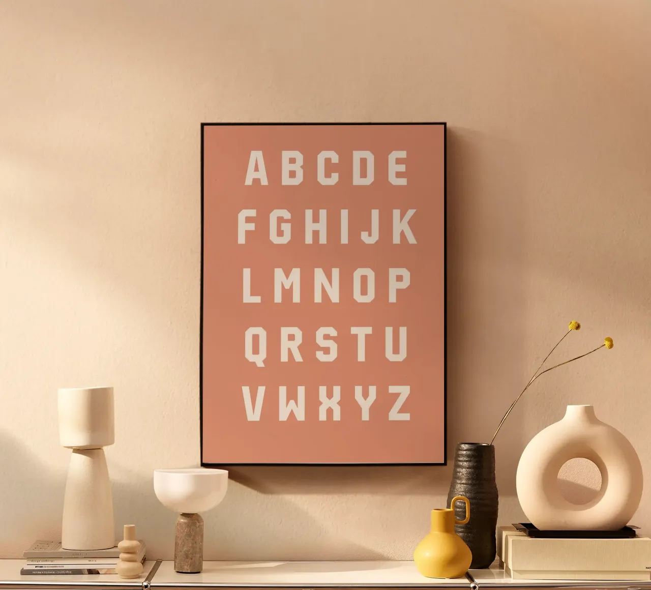 Typography Alphabet #6 alluminio dibond da kathrinmay