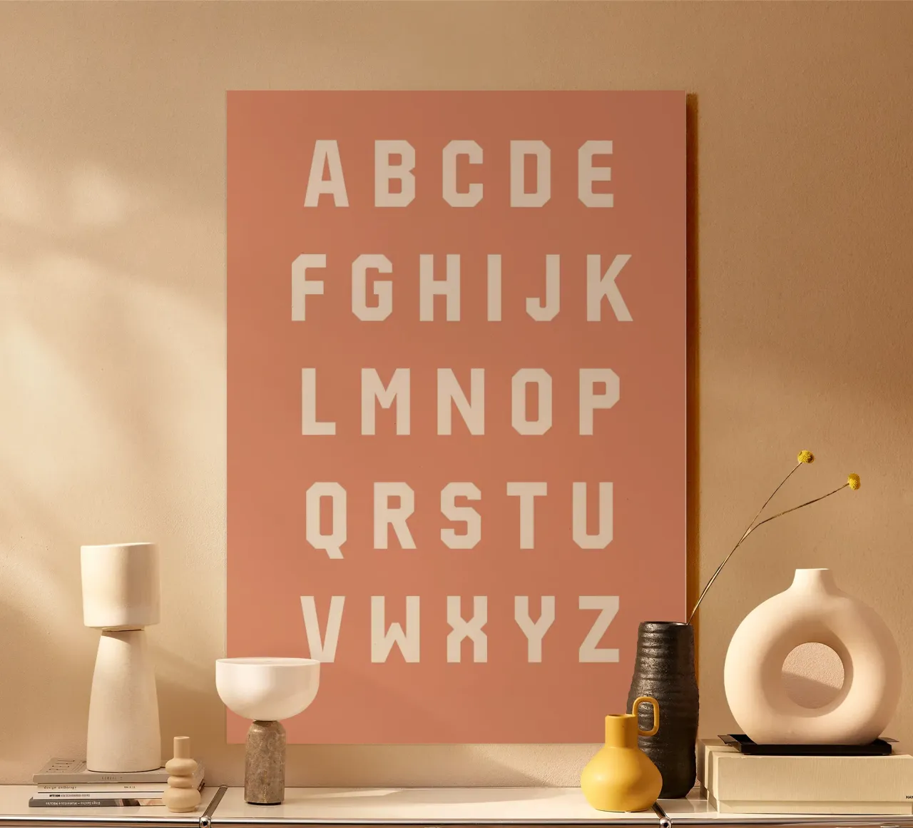 Typography Alphabet #6 alluminio dibond da kathrinmay