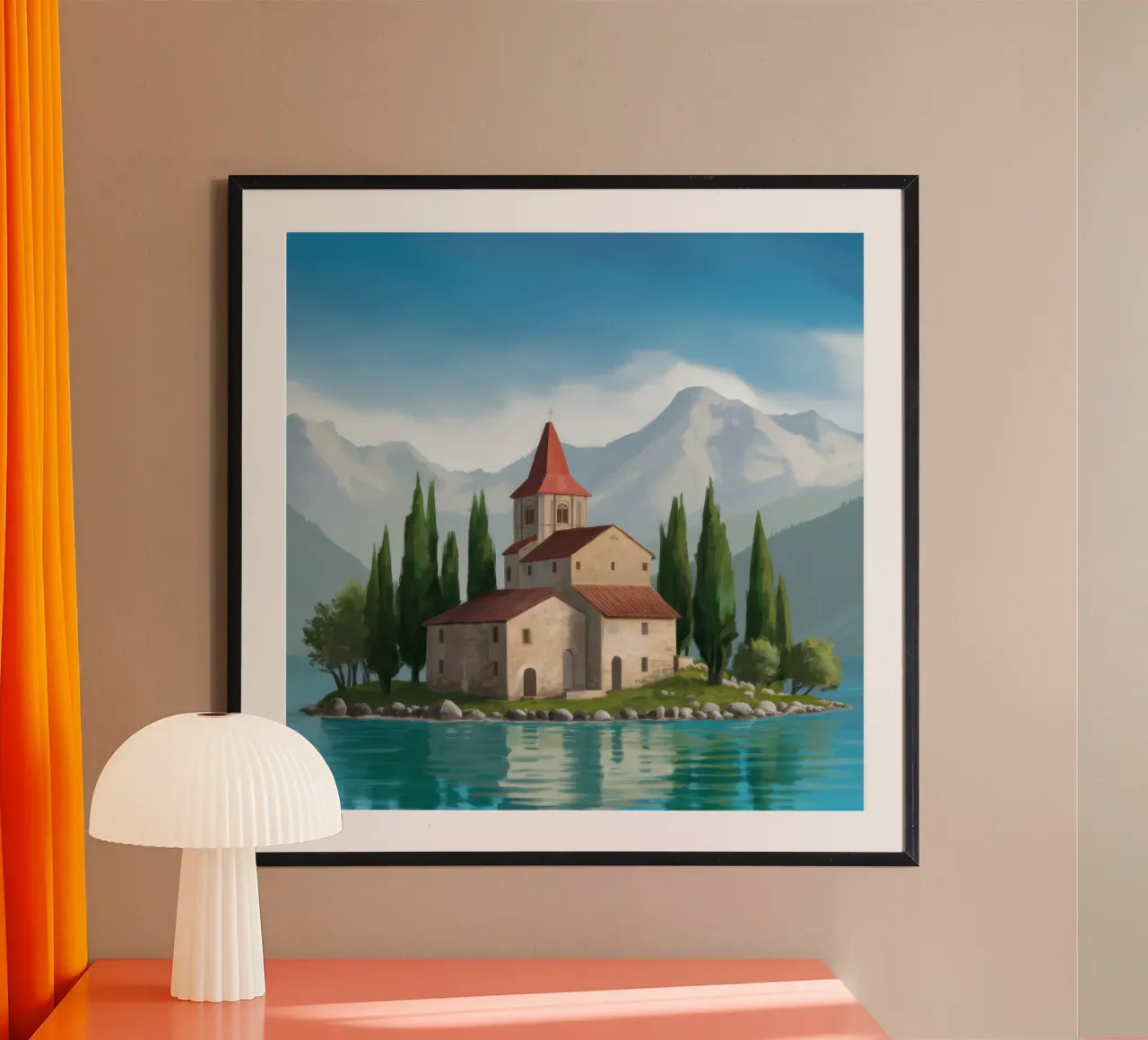 Cappella dell'isola Solitudine poster da Heaven Craft