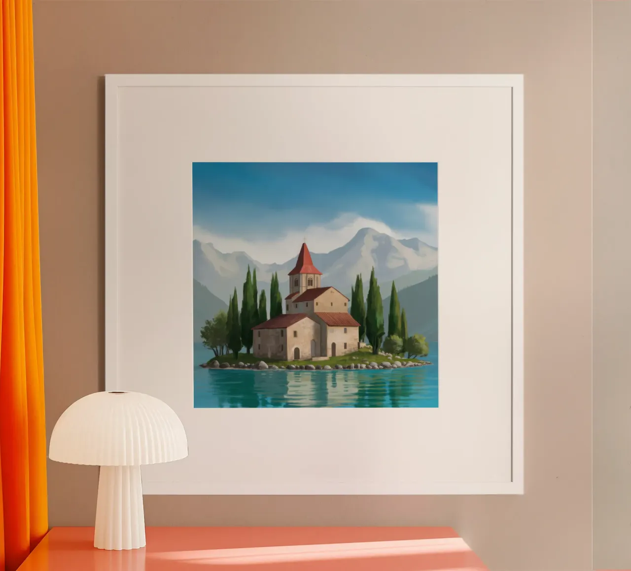 Cappella dell'isola Solitudine poster da Heaven Craft