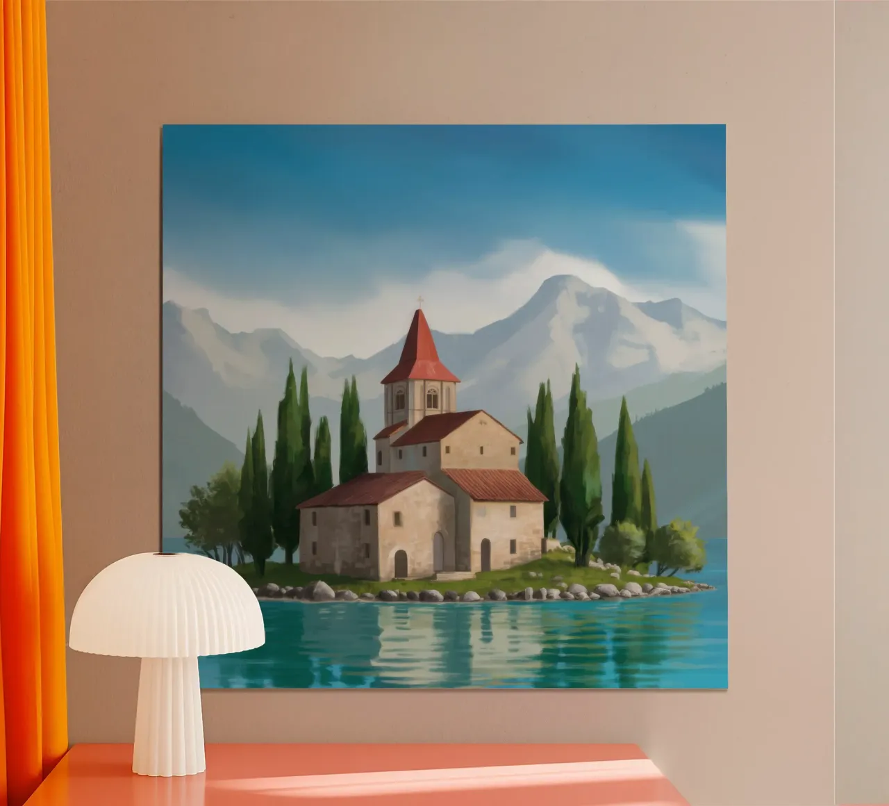 Cappella dell'isola Solitudine poster da Heaven Craft