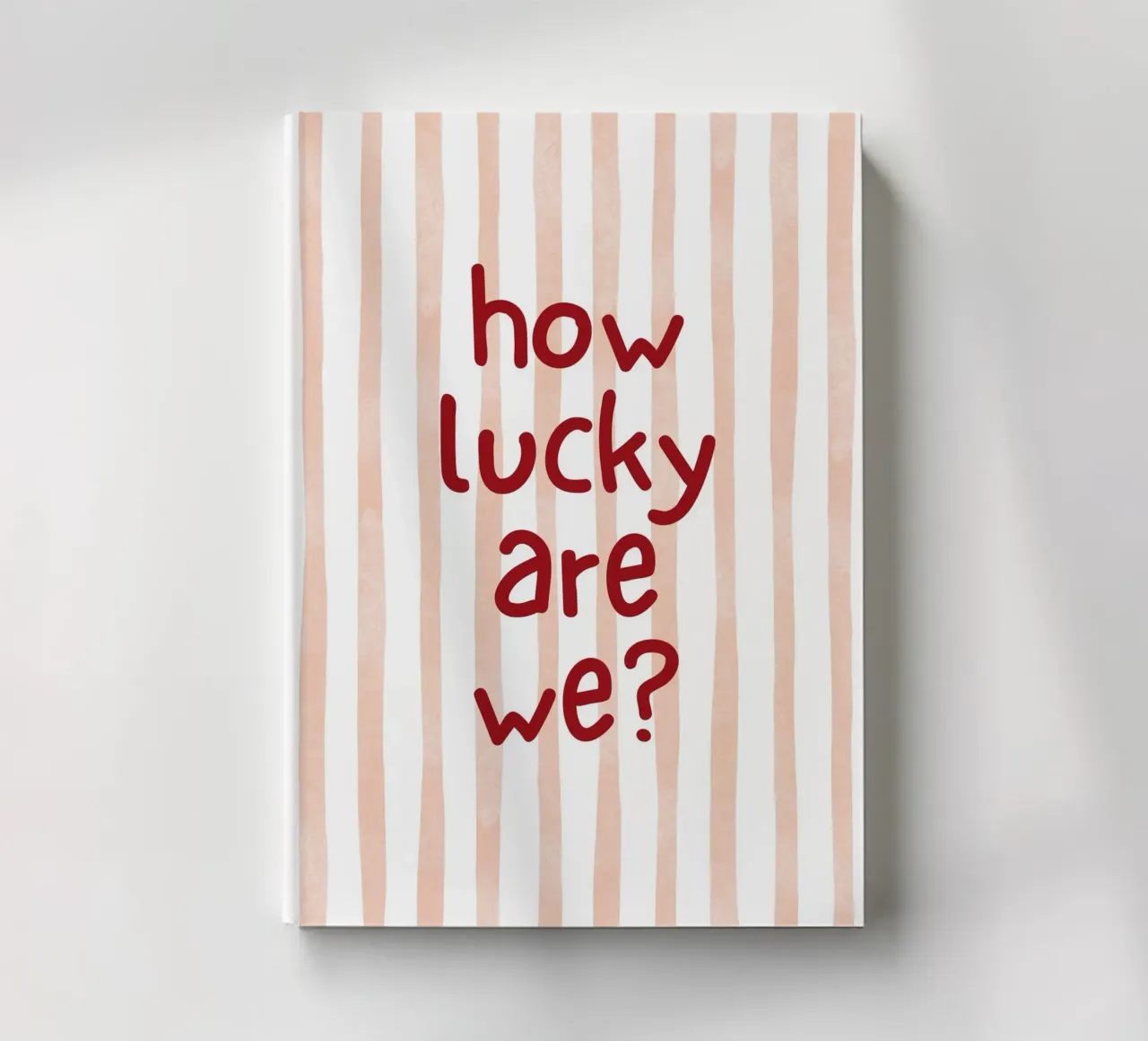 How Lucky Are We? - Art Print notebook by vintagepod