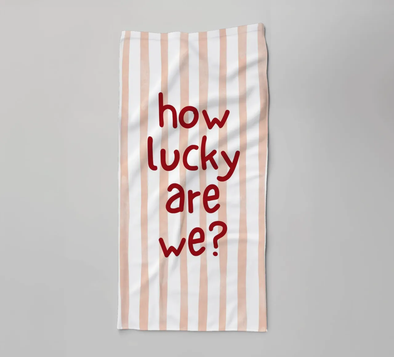 How Lucky Are We? - Art Print towel by vintagepod