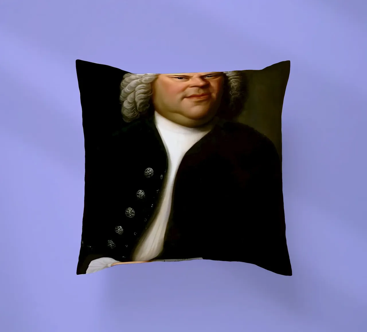 Johann Sebastian Bach, cuscino da Low poly art