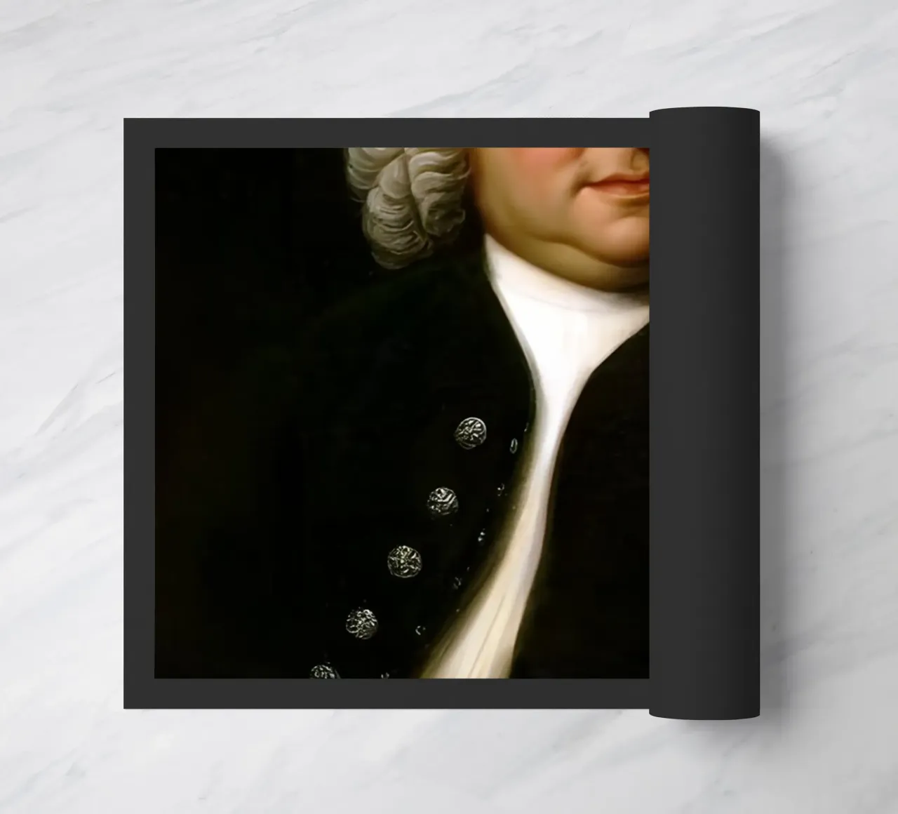 Johann Sebastian Bach, zerbino da Low poly art