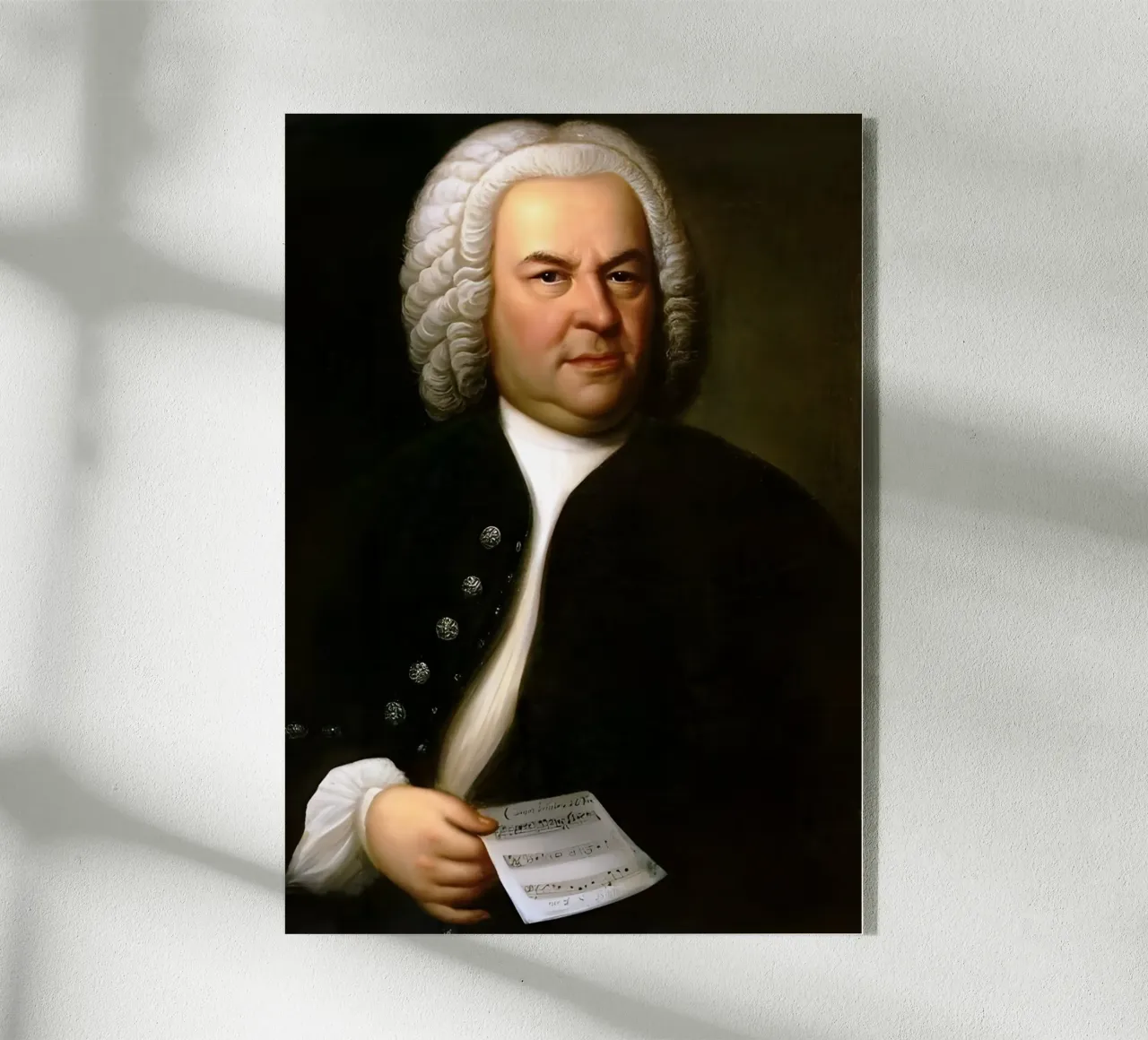 Johann Sebastian Bach, plexiglass da Low poly art