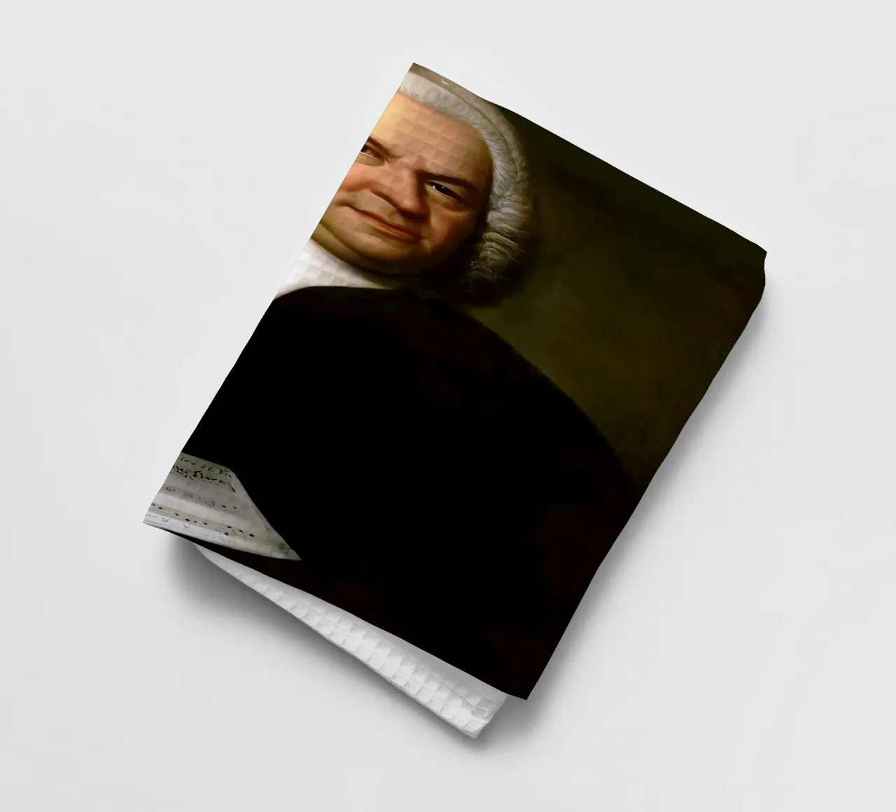Johann Sebastian Bach, canovaccio da cucina da Low poly art