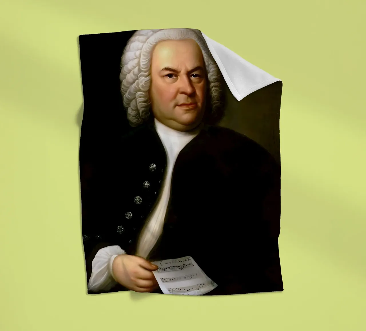 Johann Sebastian Bach, coperta in pile da Low poly art