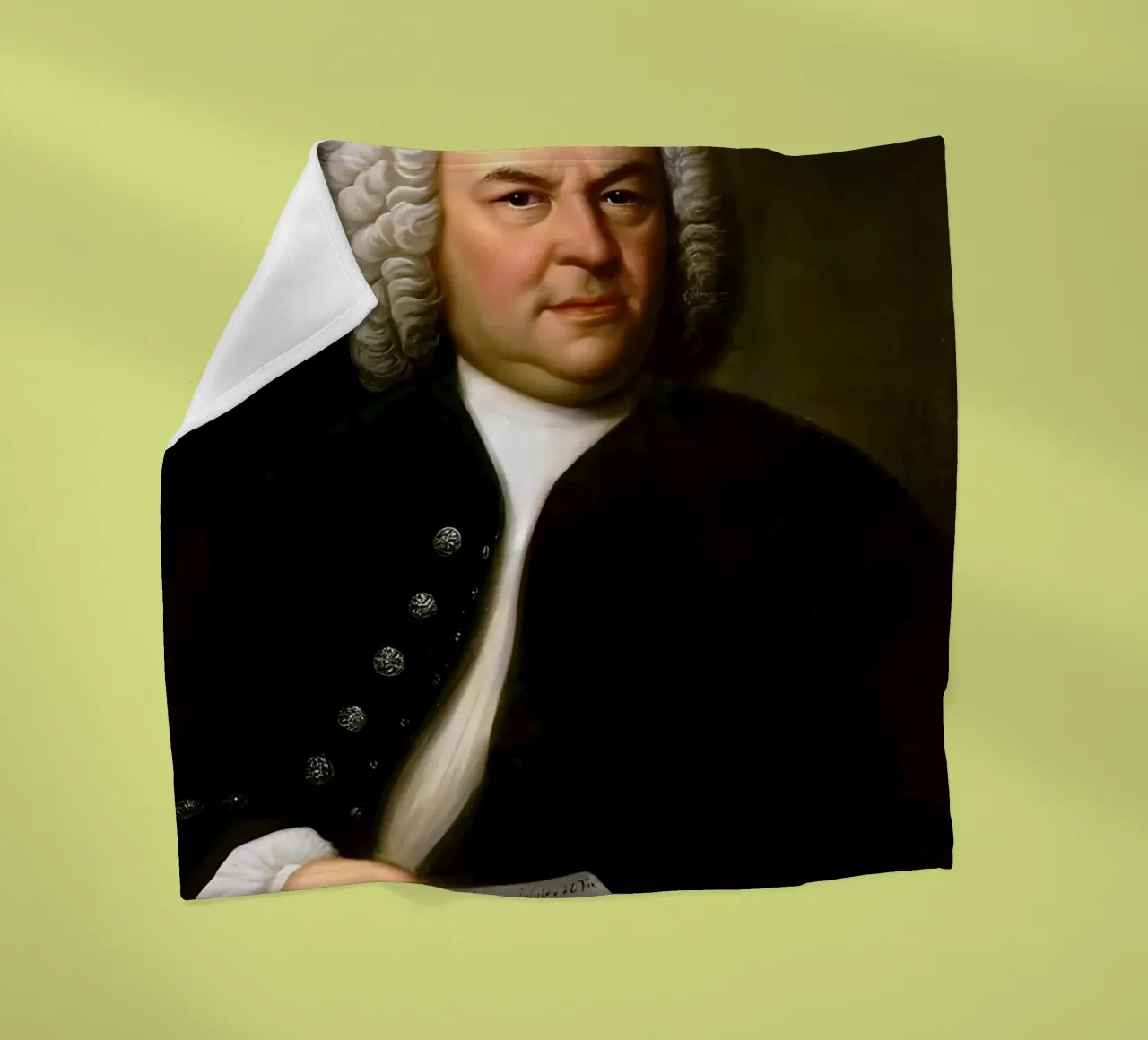 Johann Sebastian Bach, coperta in pile da Low poly art