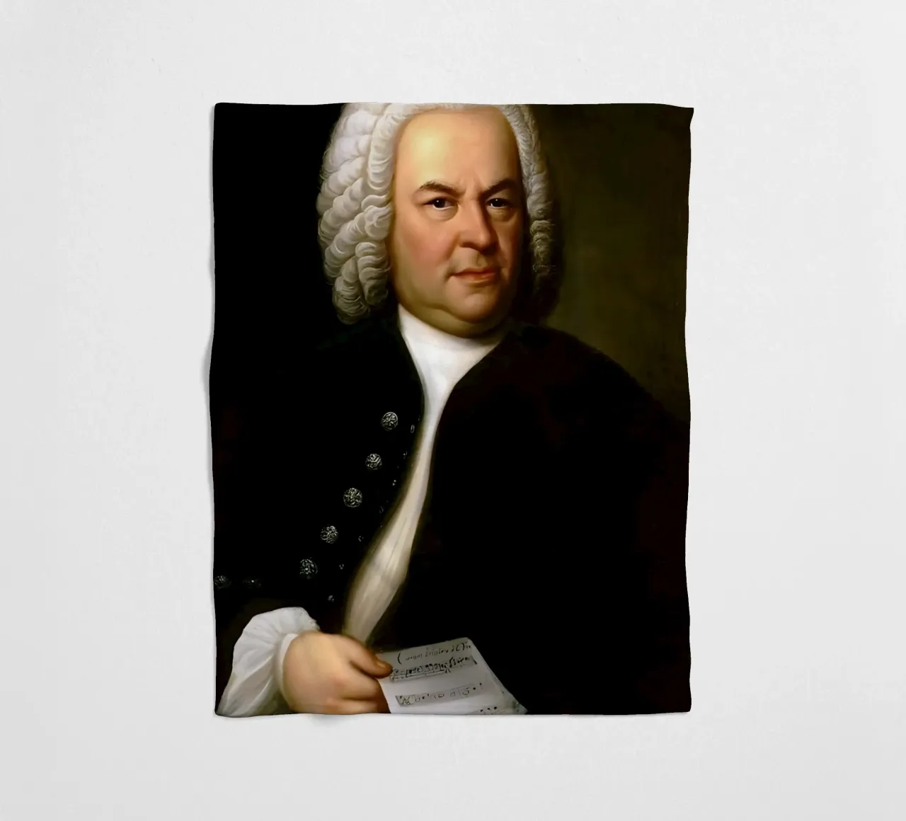 Johann Sebastian Bach, coperta in pile da Low poly art