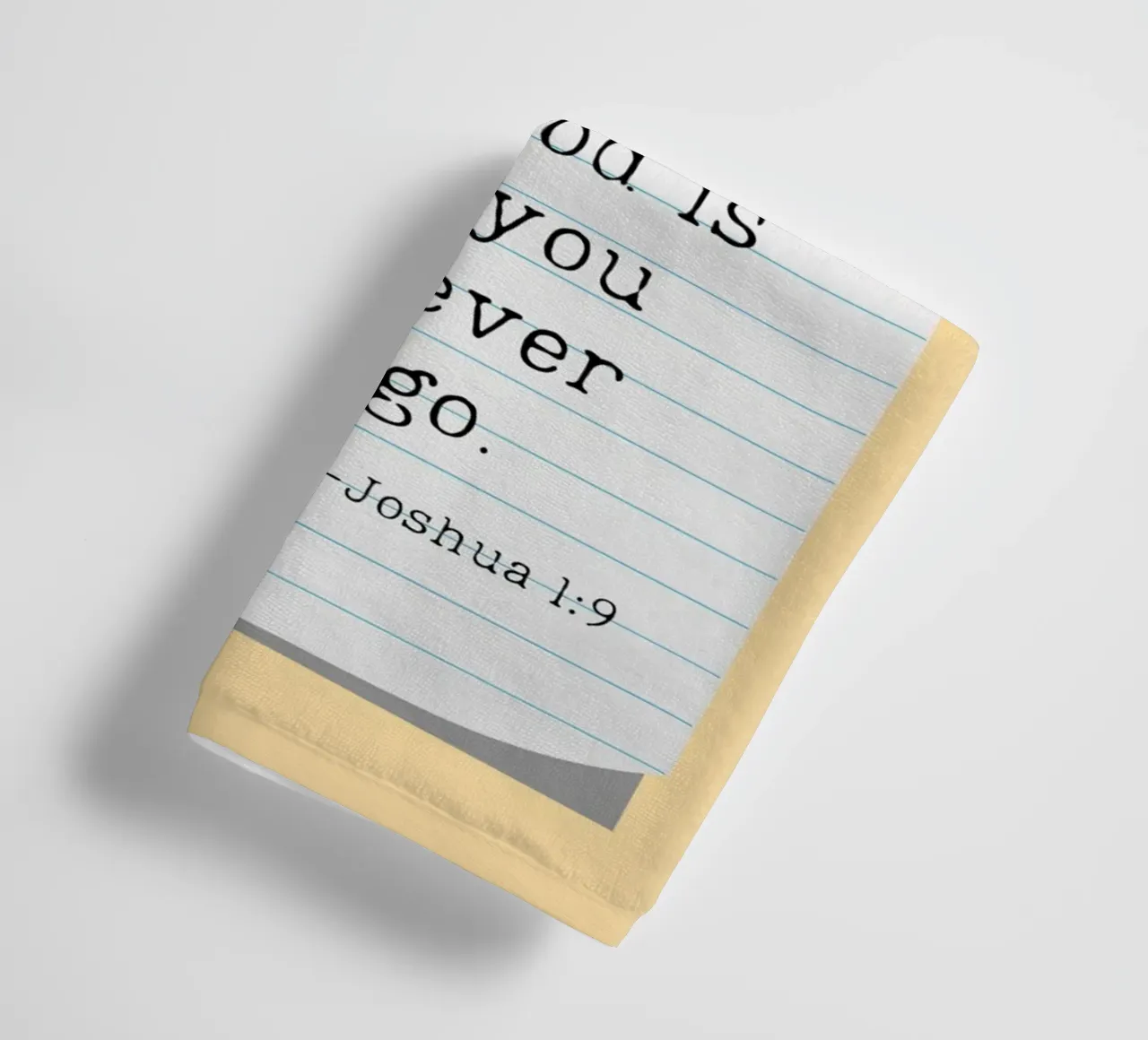 Be Strong & Courageous - Joshua 1:9 towel by vintagepod