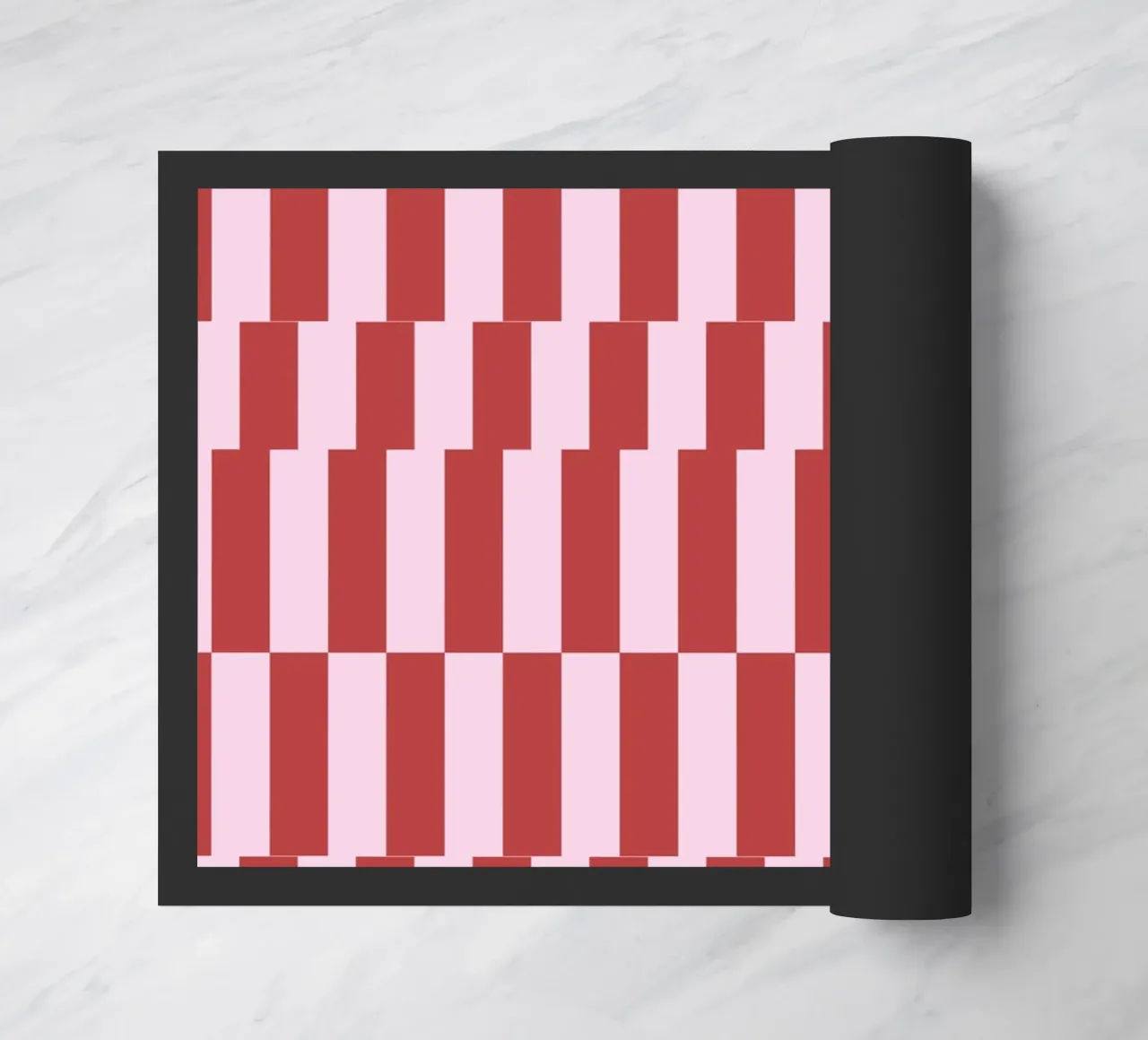 Zickzack rot rosa zerbino da Studio ROSAGRAU