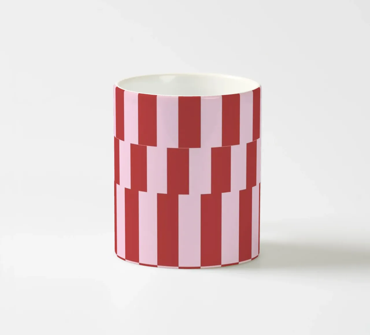 Zickzack rot rosa tazza in ceramica da Studio ROSAGRAU