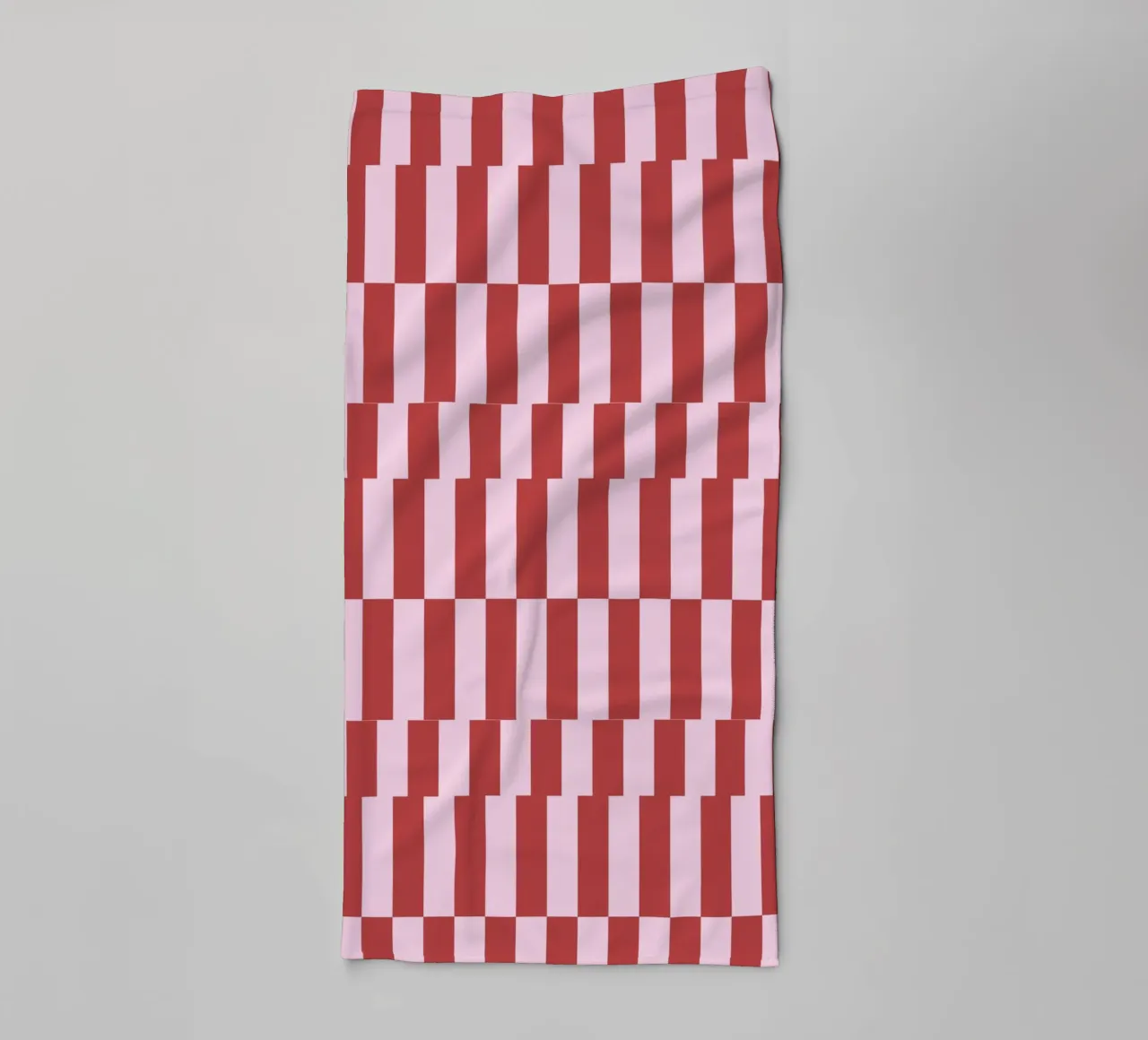 Zickzack rot rosa asciugamano da bagno da Studio ROSAGRAU