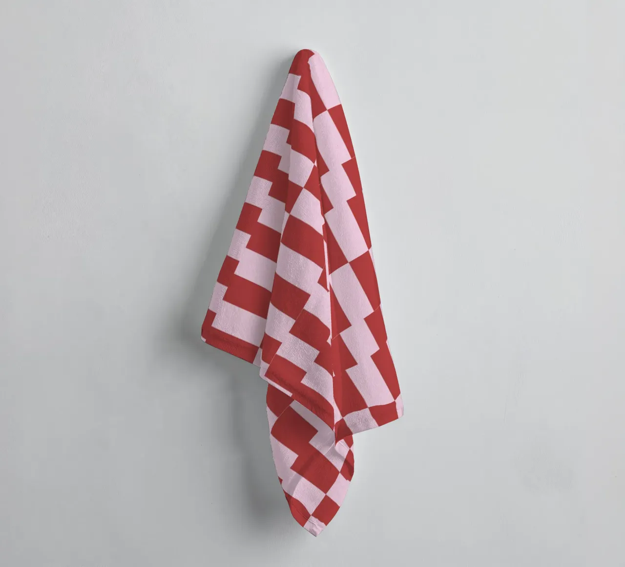 Zickzack rot rosa asciugamano da bagno da Studio ROSAGRAU