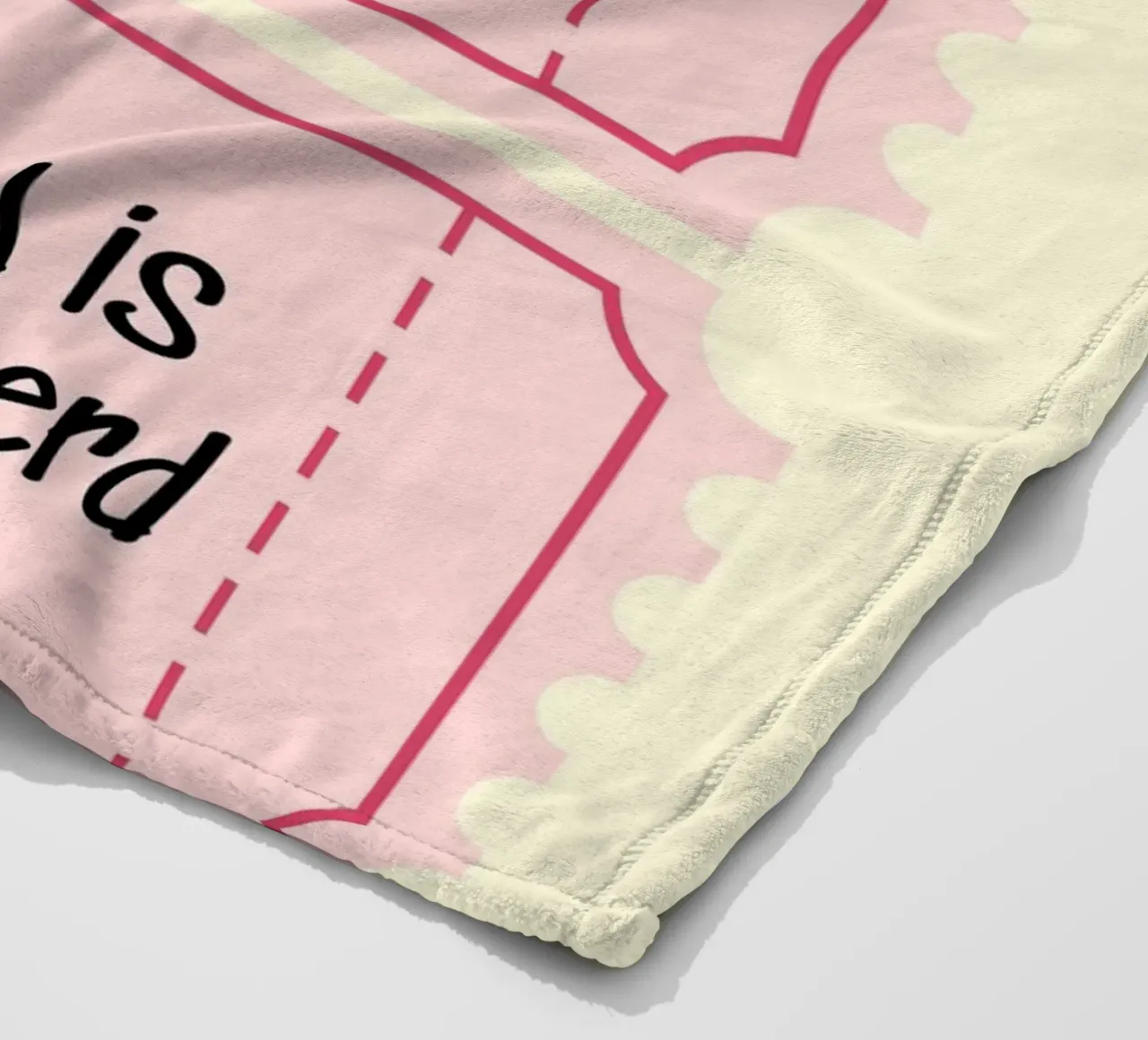 Il Signore è il mio pastore - Biglietti rosa coperta in pile da vintagepod