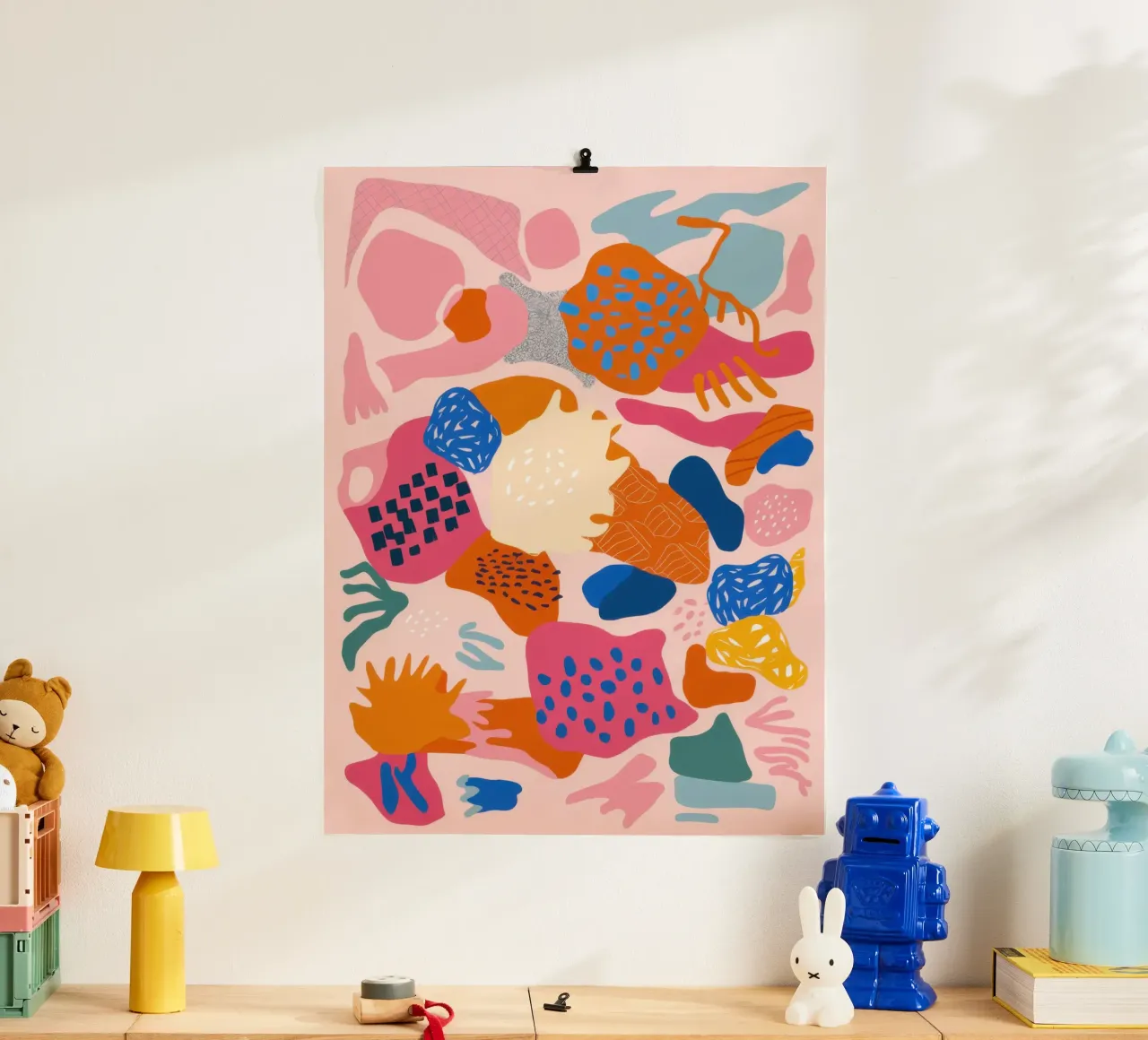 Collage organico giocoso poster da Heaven Craft