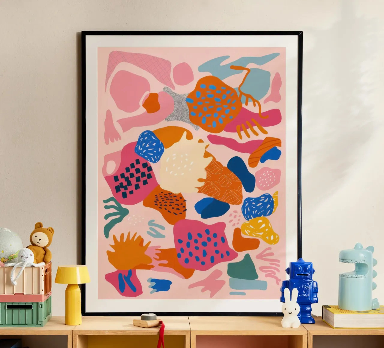 Collage organico giocoso poster da Heaven Craft