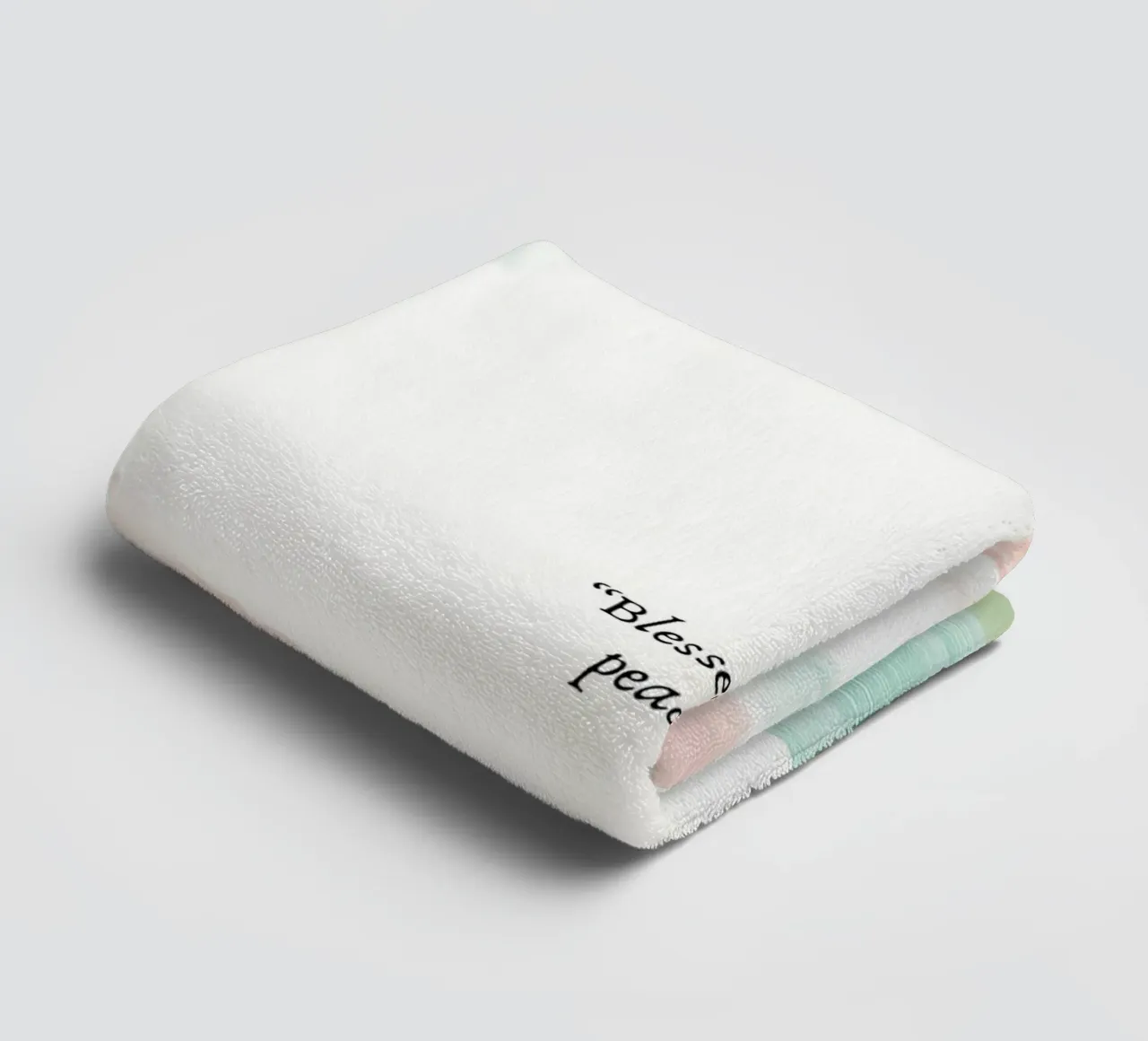 Gezegend zijn zij die vrede weven badhanddoek van vintagepod