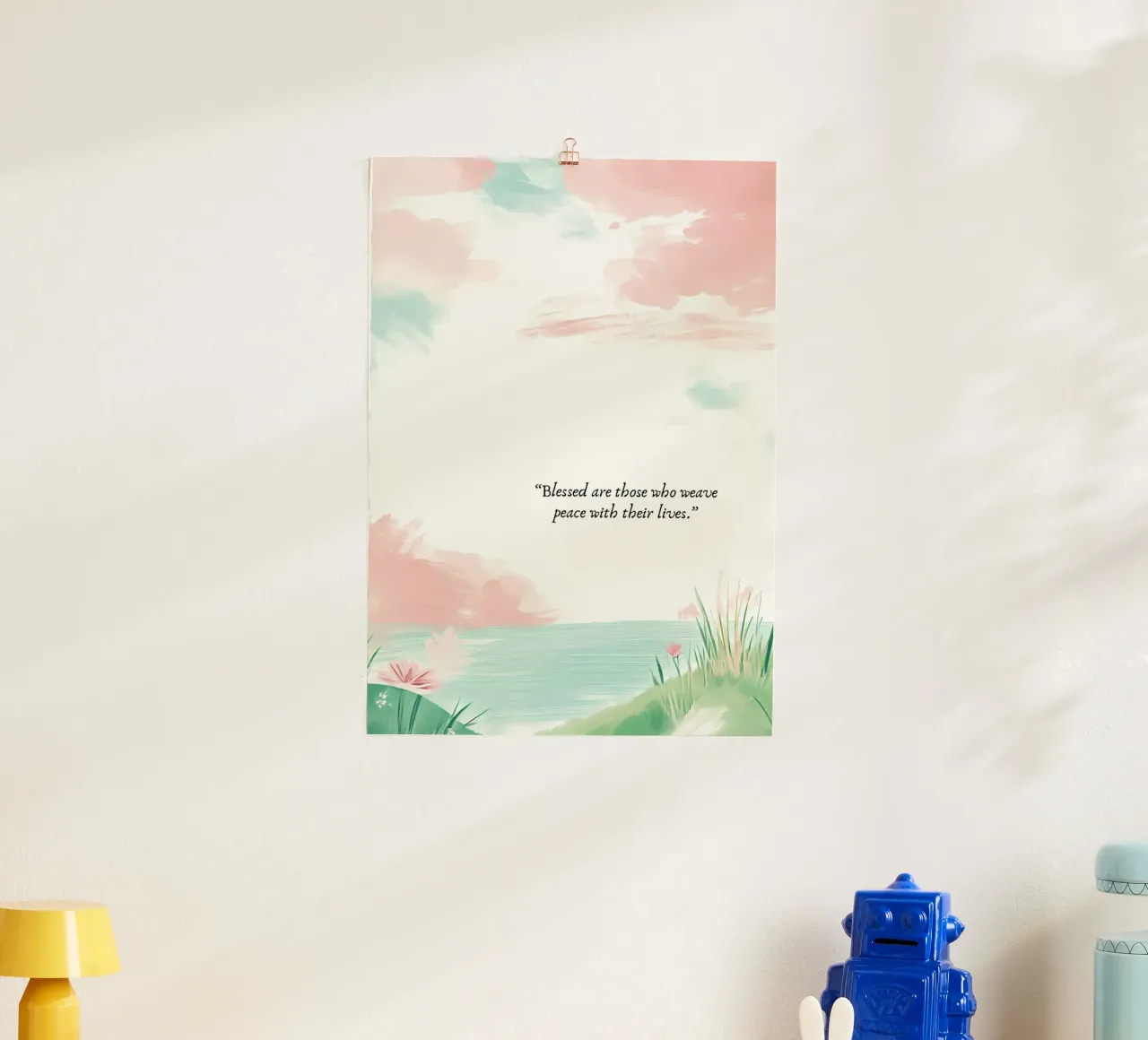 Beati coloro che tessono la pace poster da vintagepod