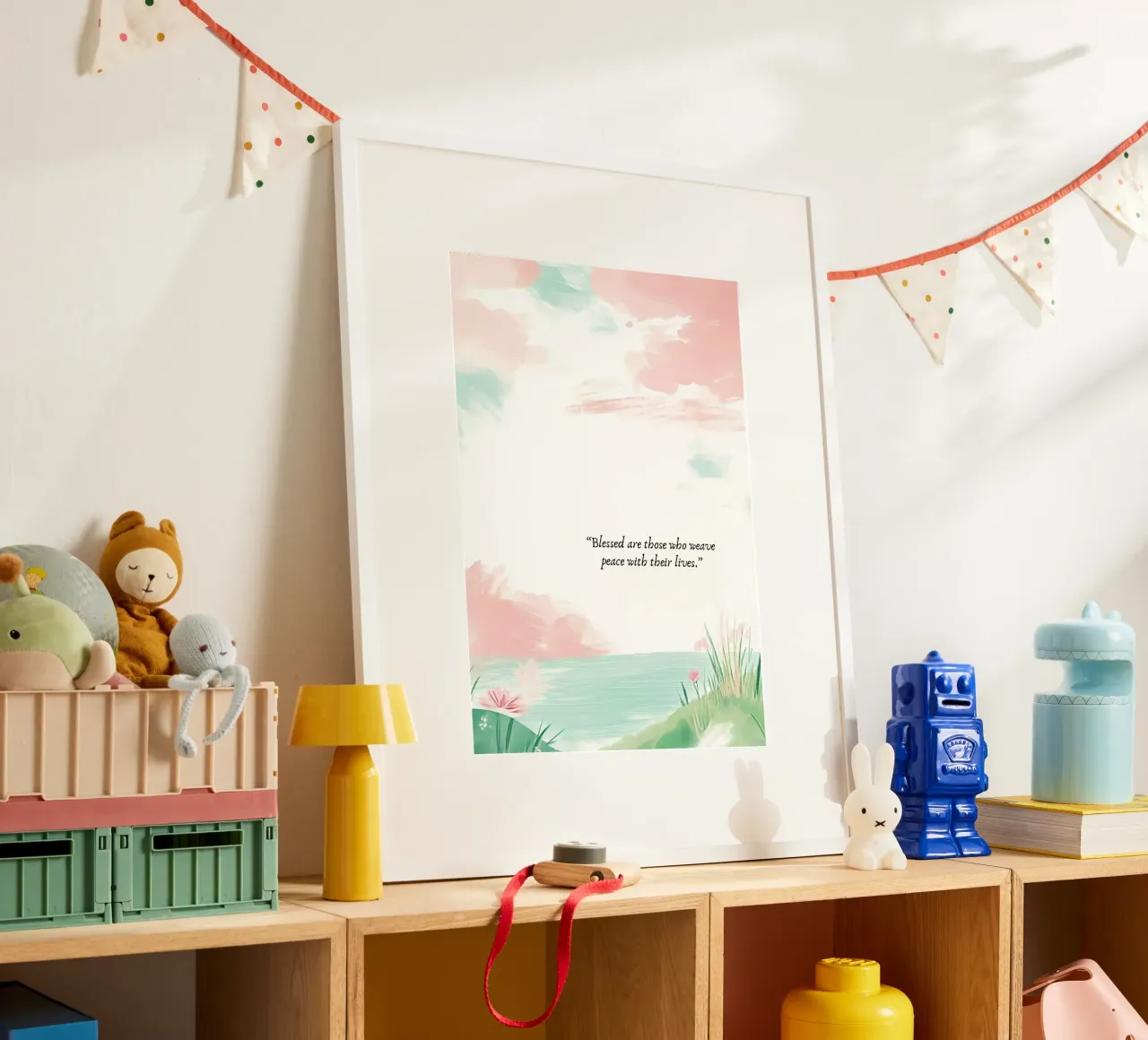 Beati coloro che tessono la pace poster da vintagepod