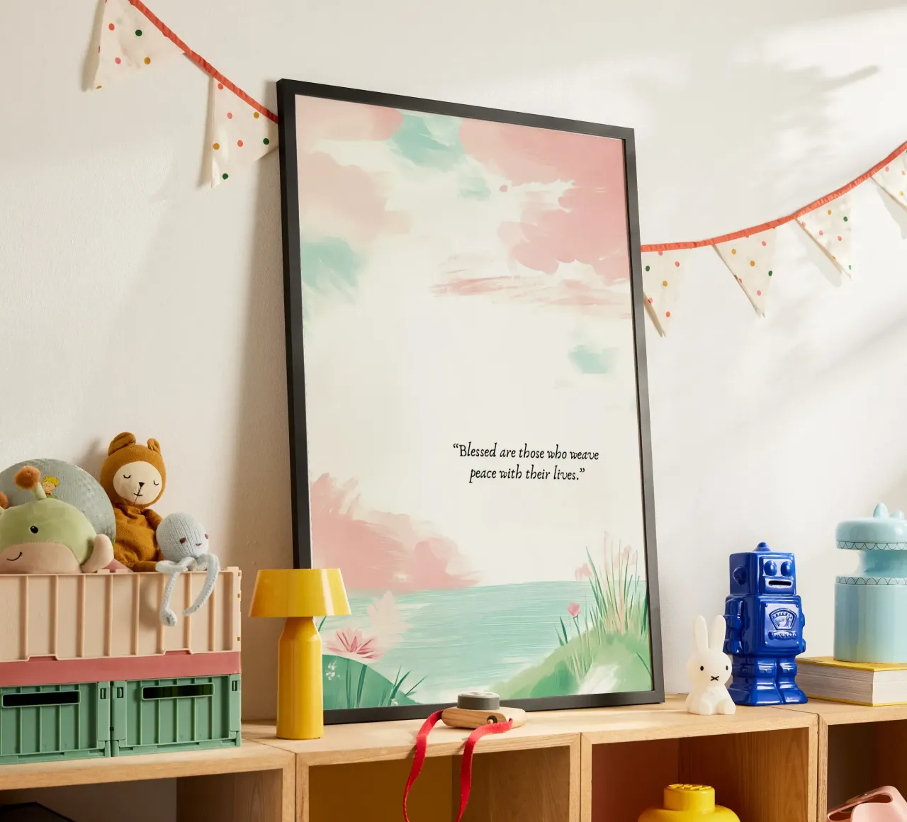 Beati coloro che tessono la pace poster da vintagepod