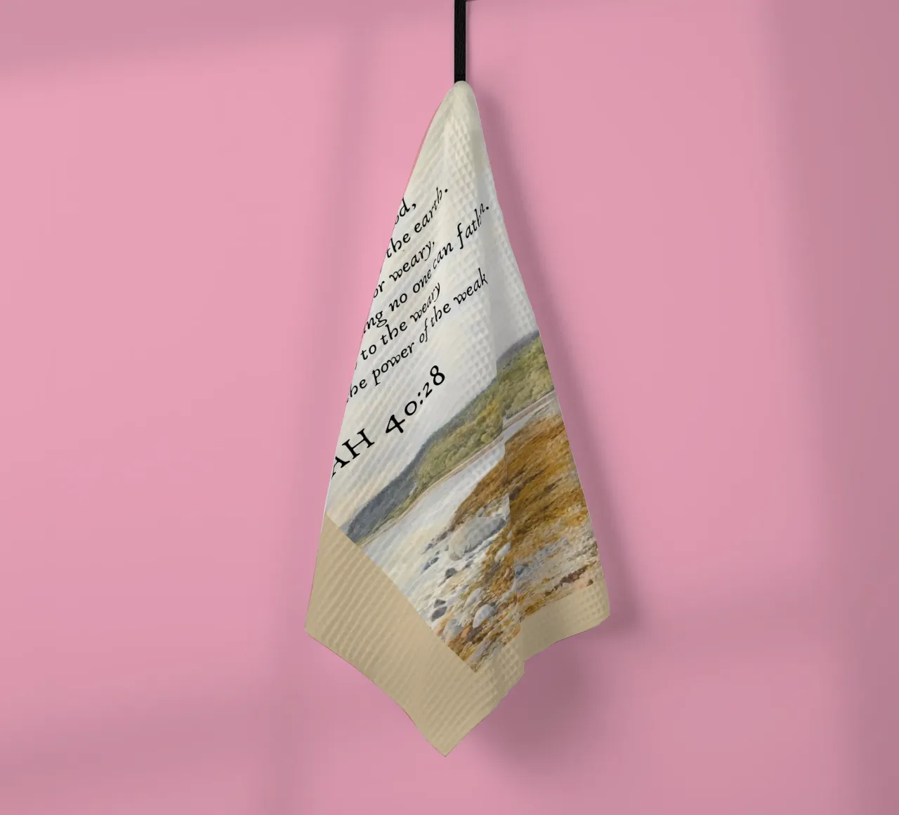 Isaïe 40:28 - Dieu éternel Art Print torchon de vintagepod