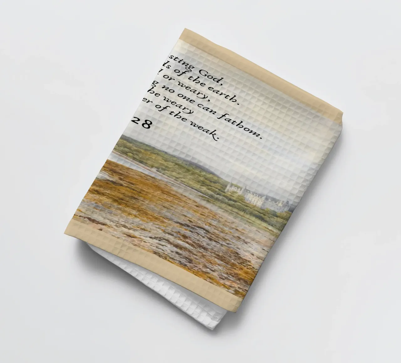 Isaïe 40:28 - Dieu éternel Art Print torchon de vintagepod