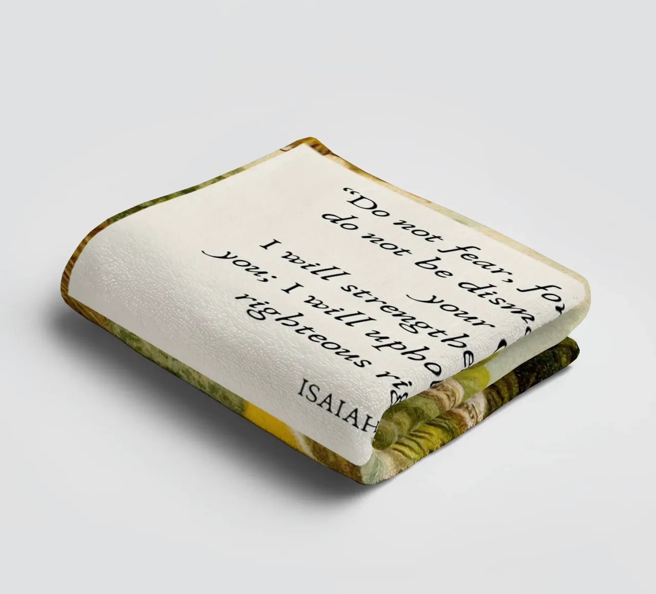 Do Not Fear, Isaiah 41:10 Art Print towel by vintagepod