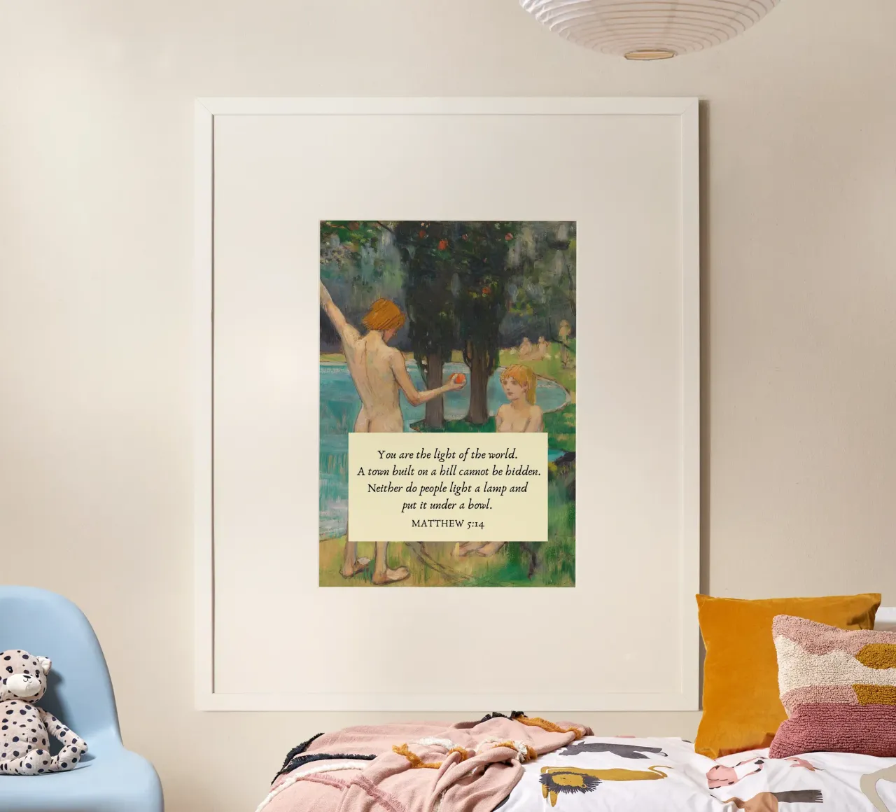 Tu sei la luce del mondo poster da vintagepod
