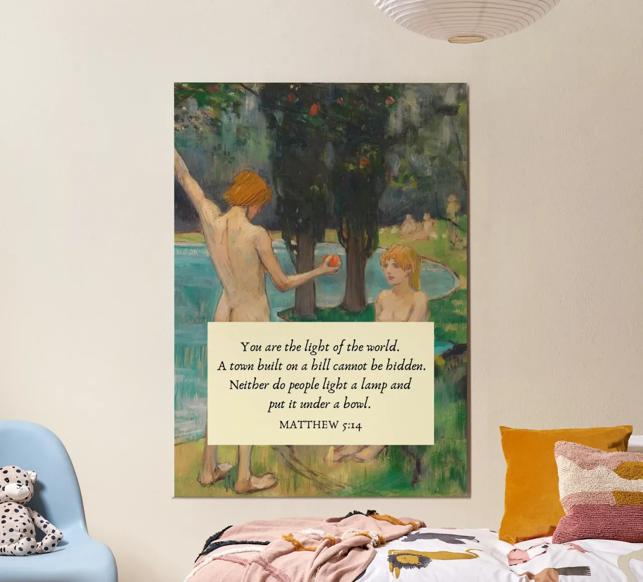 Tu sei la luce del mondo poster da vintagepod