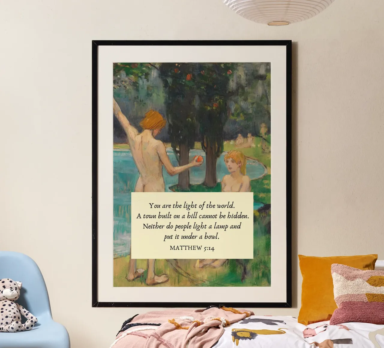 Tu sei la luce del mondo poster da vintagepod