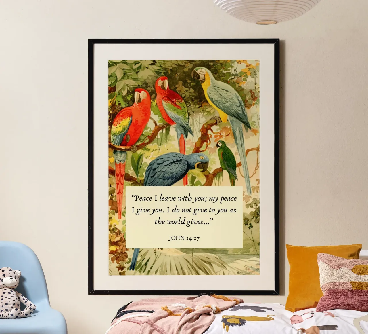 La pace che lascio con voi - Giovanni 14:27 poster da vintagepod