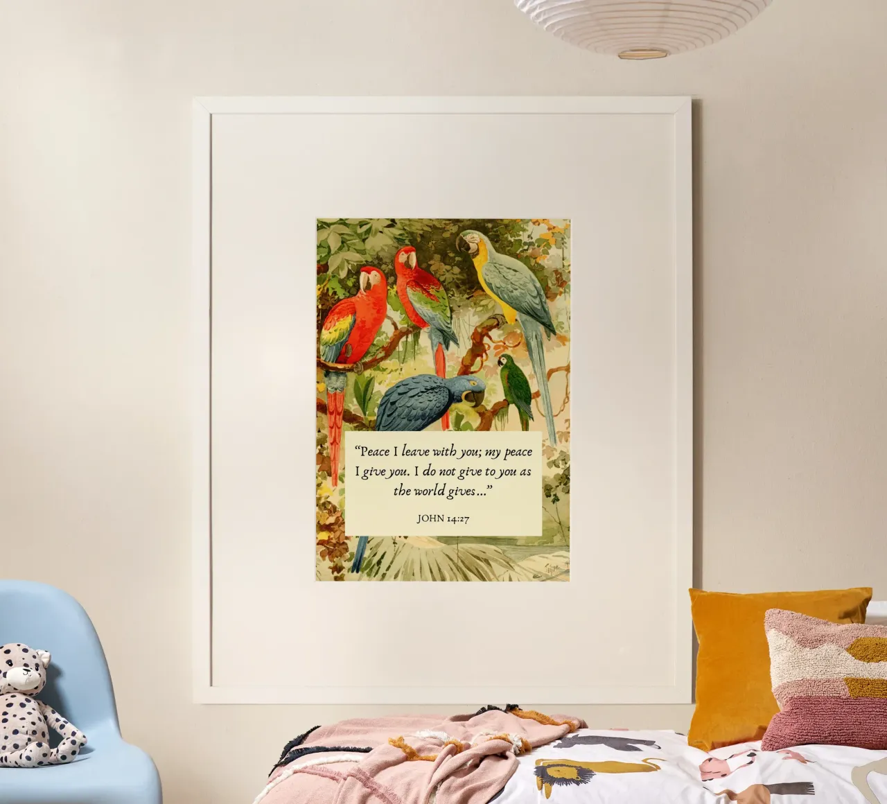 La pace che lascio con voi - Giovanni 14:27 poster da vintagepod